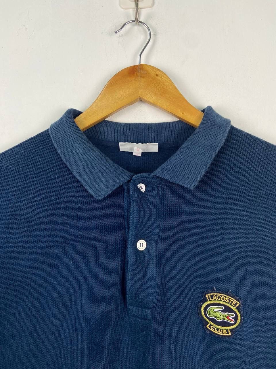 Lacoste × Vintage Vintage Lacoste Sweatshirt Half Button Size US L / EU 52-54 / 3 - 3 Thumbnail