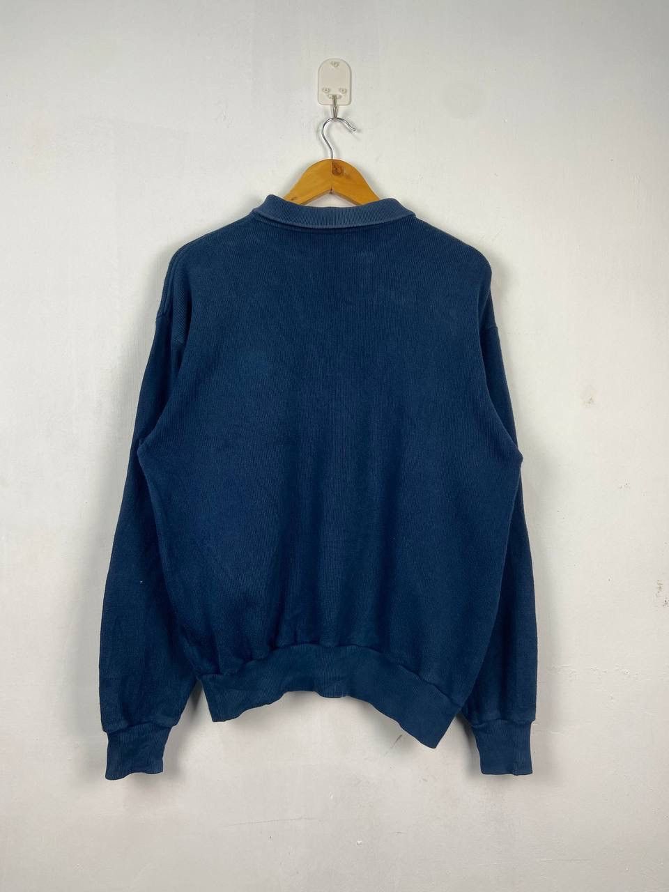 Lacoste × Vintage Vintage Lacoste Sweatshirt Half Button Size US L / EU 52-54 / 3 - 2 Thumbnail