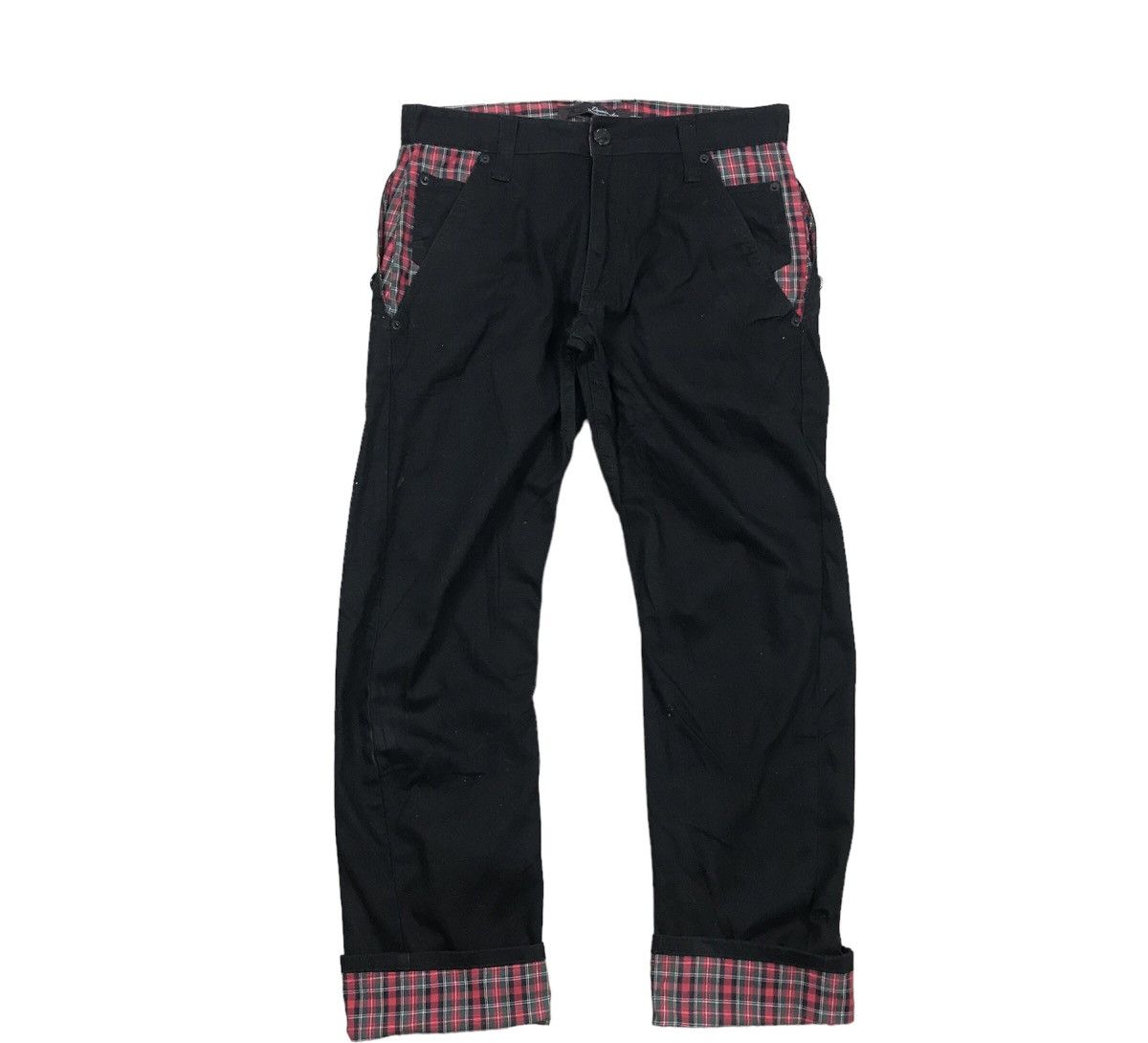 14th Addiction × Japanese Brand Dominate Anarchy Handcraft Tartan Flip Pocket Pants Size US 31 - 3 Thumbnail