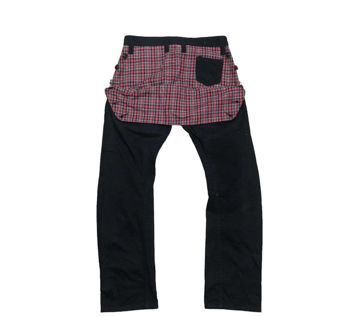 Dominate Anarchy Handcraft Tartan Flip Pocket Pants