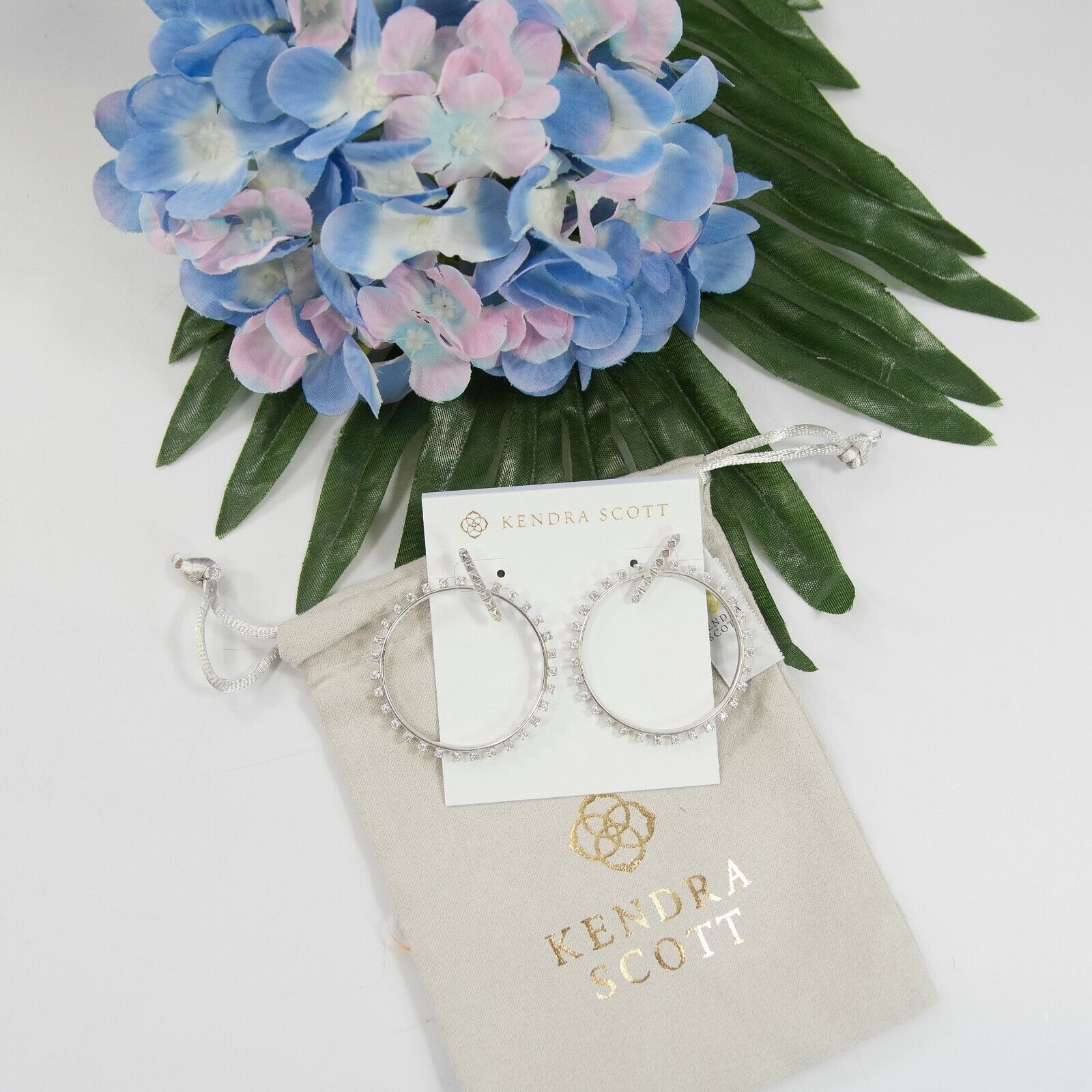 Kendra Scott Cubic Zirconium Charlie Grace Hoop Drop Earring