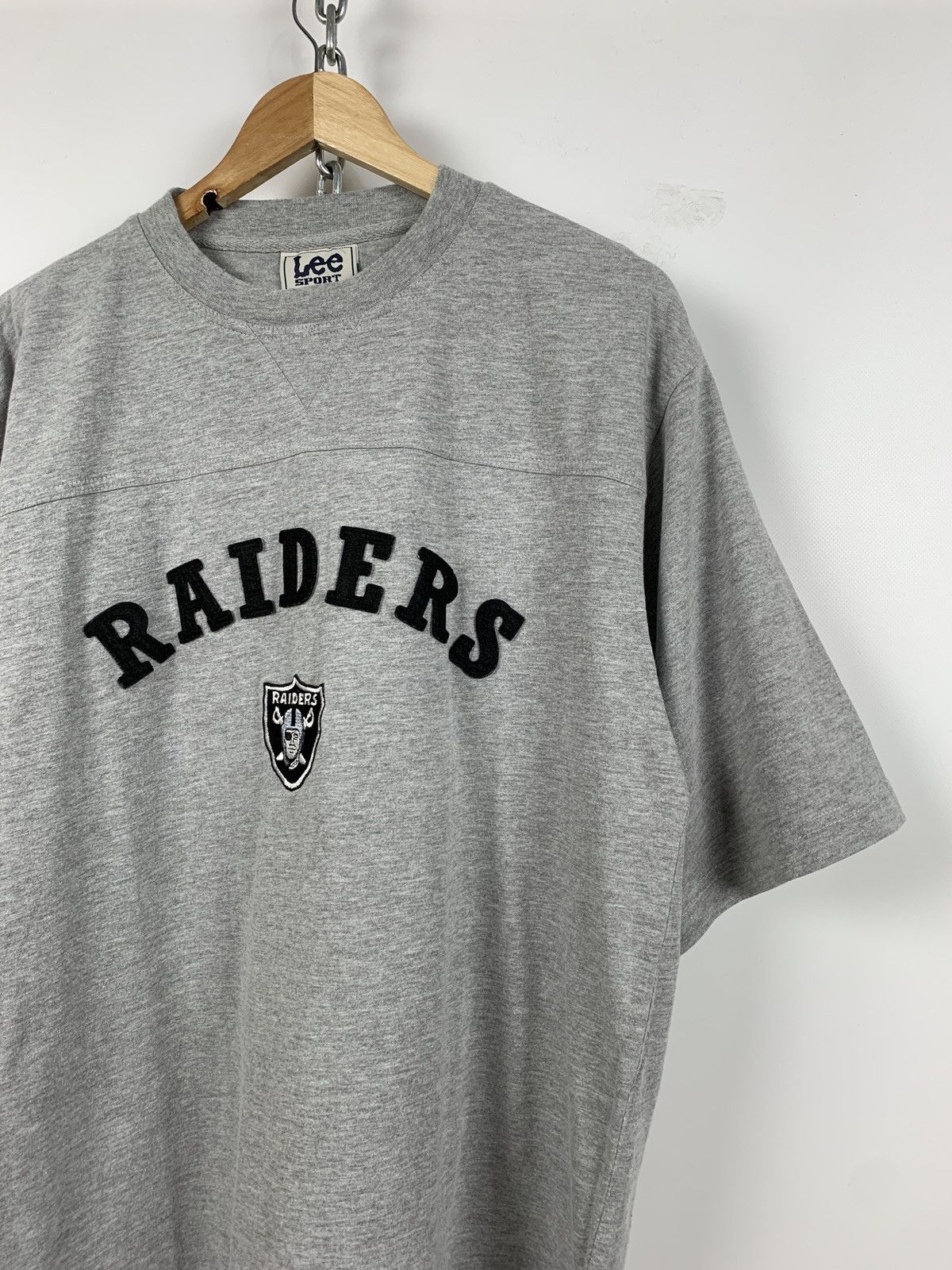 NFL 90s Vintage Lee Raiders Embroidered Logo T-Shirt Size US XL / EU 56 / 4 - 4 Thumbnail