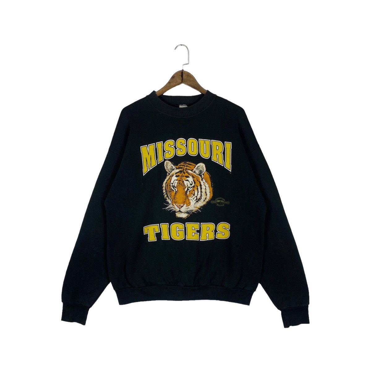 Vintage Vintage 50s 60s Black Flock Print Sweatshirt XL | Grailed