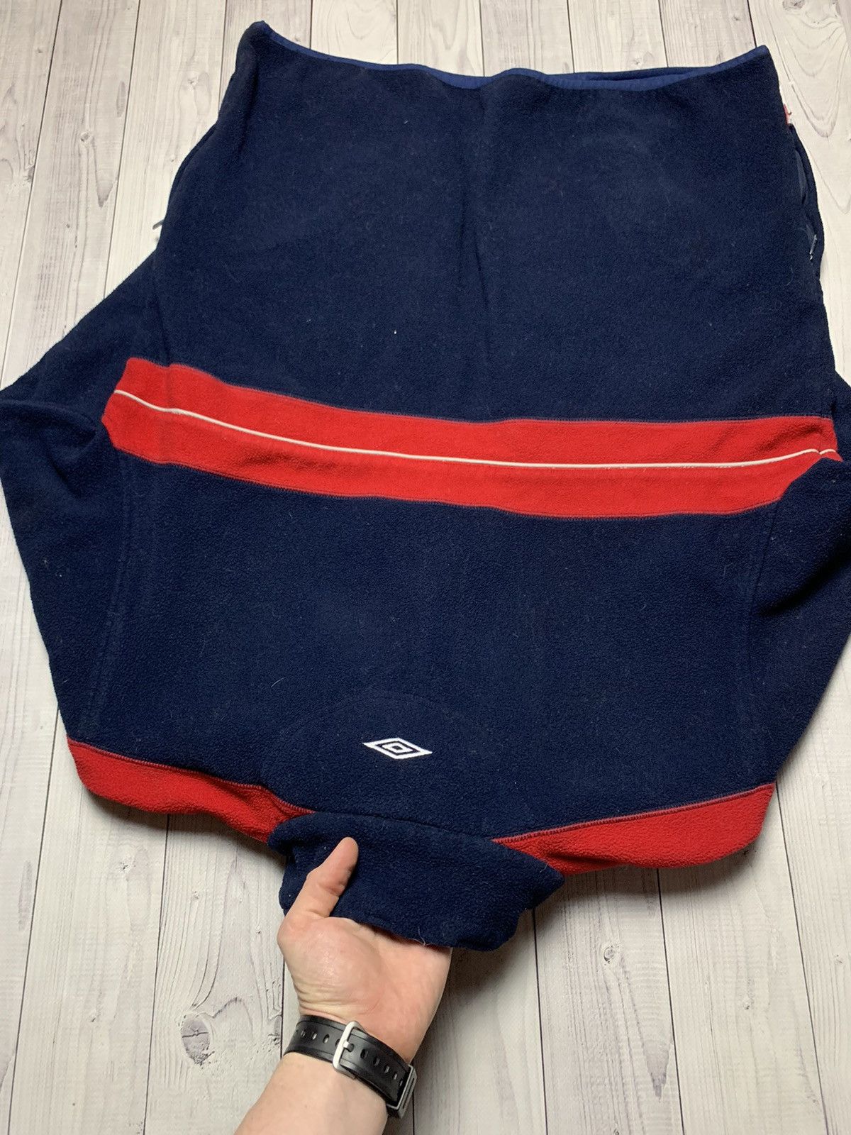 Umbro × Vintage Vintage Umbro England soccer fleece sweatshirt zip 1/4 L Size US L / EU 52-54 / 3 - 7 Thumbnail