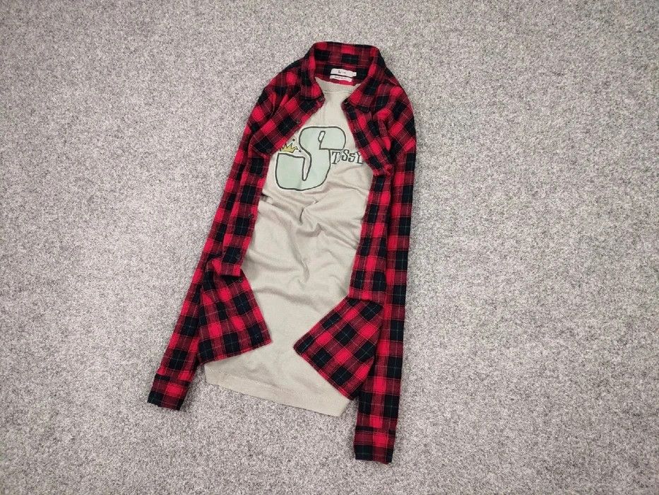 Flannel Vintage Flannel Shirt Travis Scott Style Size US XL / EU 56 / 4 - 2 Thumbnail