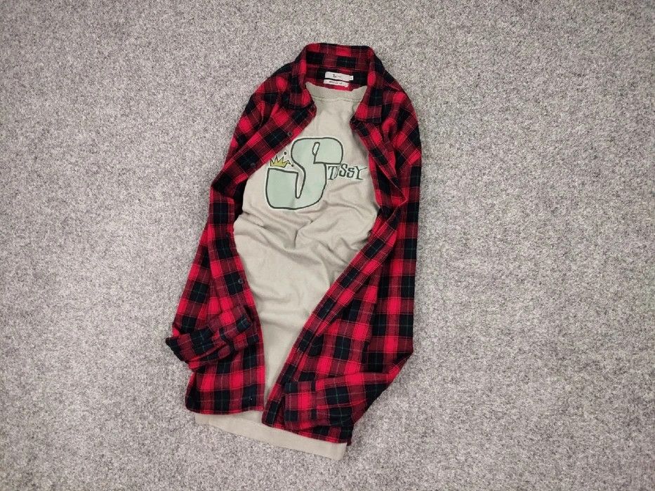 Flannel Vintage Flannel Shirt Travis Scott Style Size US XL / EU 56 / 4 - 3 Thumbnail