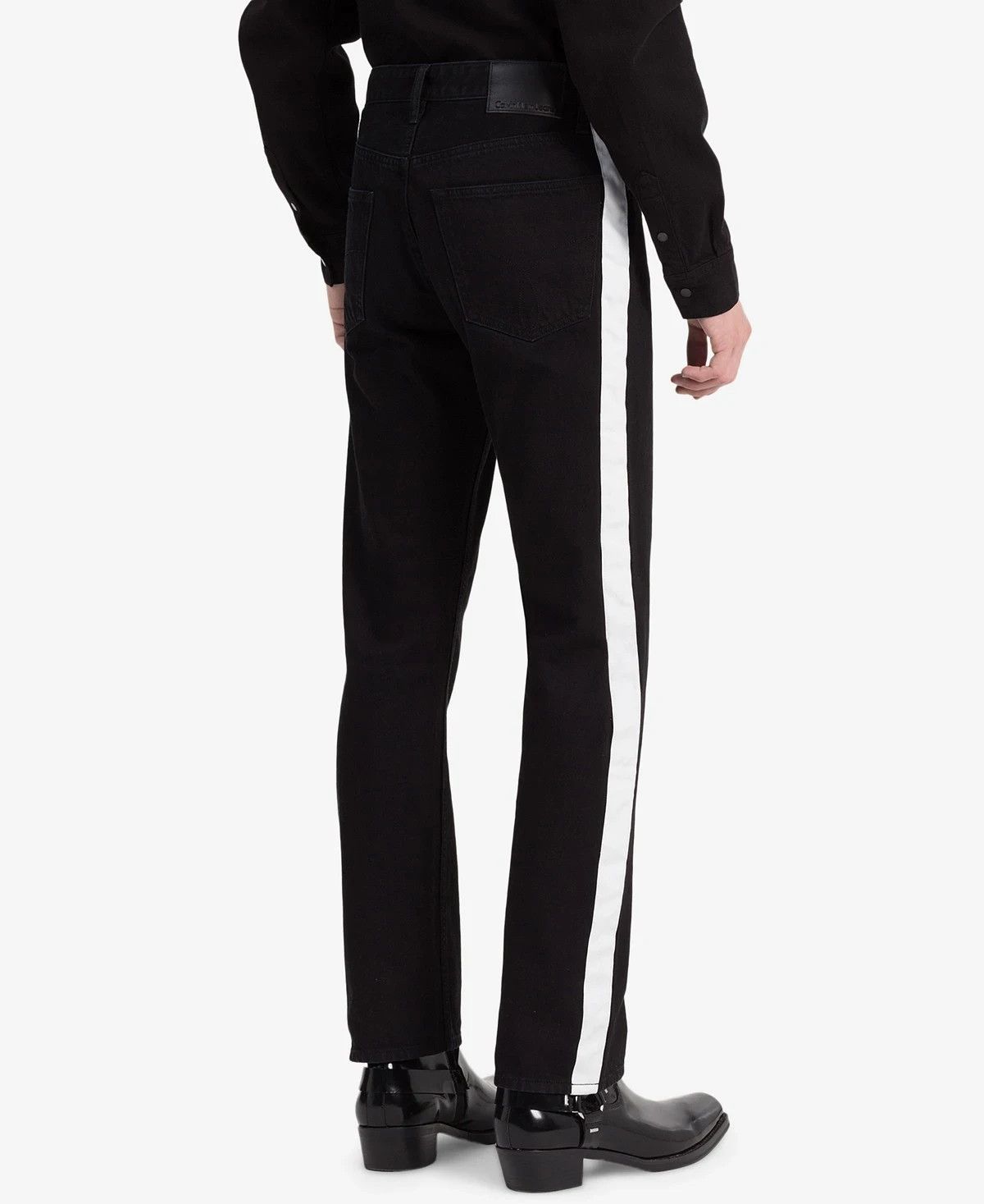 Calvin Klein Calvin Klein High Waist Side Stripe Slim Fit Jean Size US 29 - 3 Thumbnail