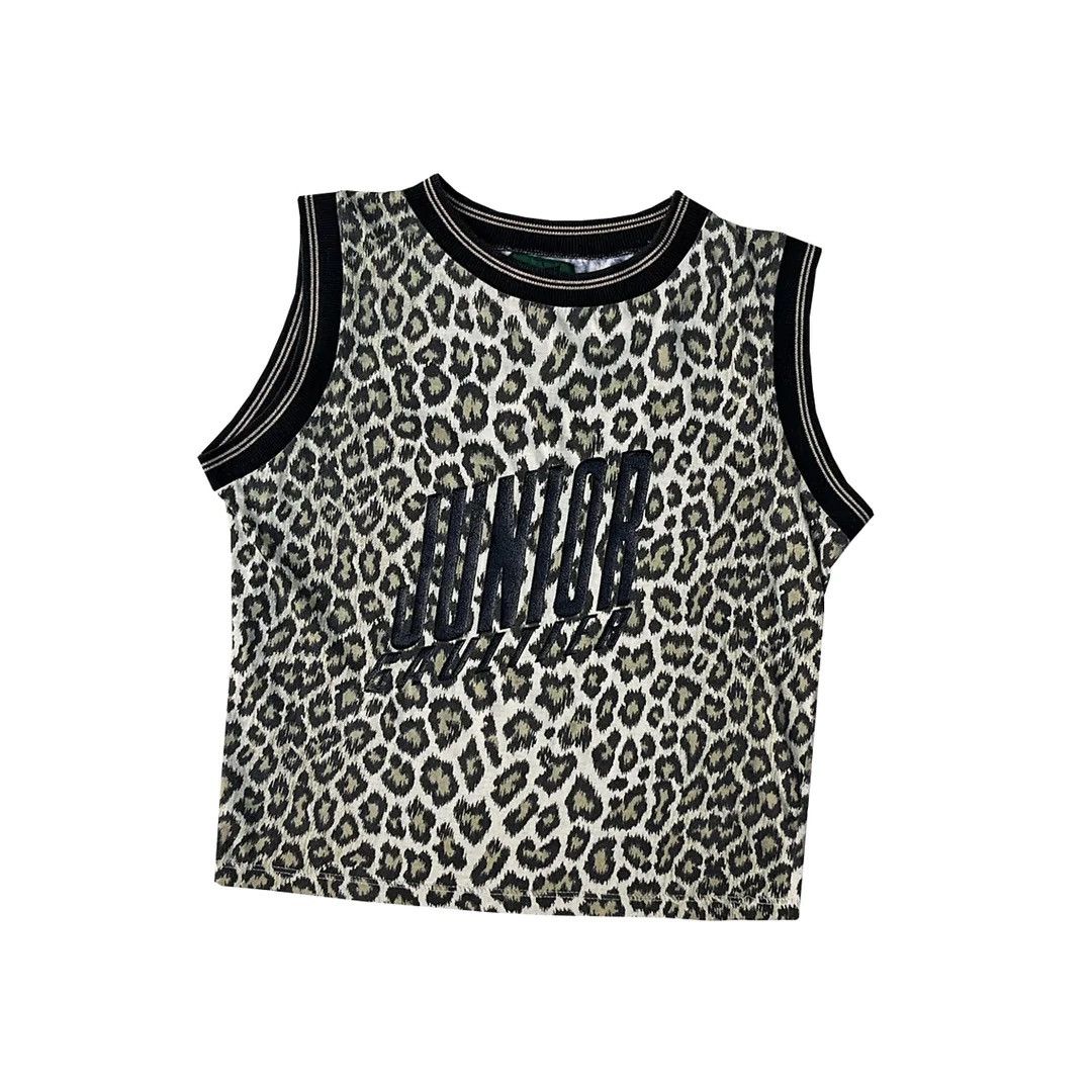 Jean Paul Gaultier Jean-Paul Gaultier 90s Vintage Junior Leopard Italy Tank Top Size S / US 4 / IT 40 - 1 Thumbnail