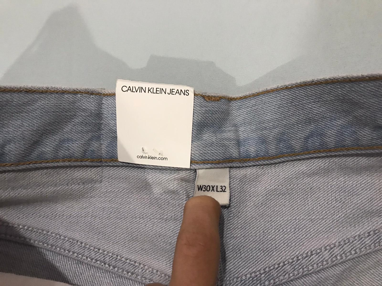 Calvin Klein Calvin Klein Patch Light Stone Unisex Jeans Size US 30 / EU 46 - 4 Thumbnail