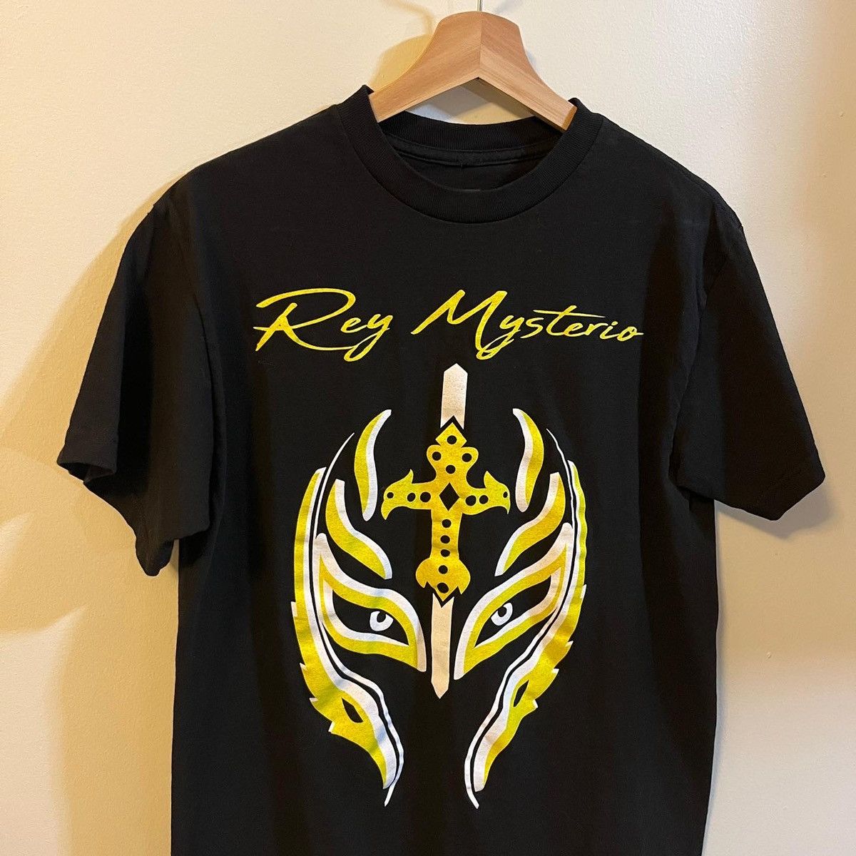 Streetwear × Vintage × Wwe Rey Mysterio “GOAT” WWE Wrestling Tee | Grailed