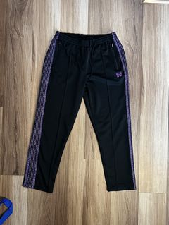 Needles Track Pants Black Purple | Grailed