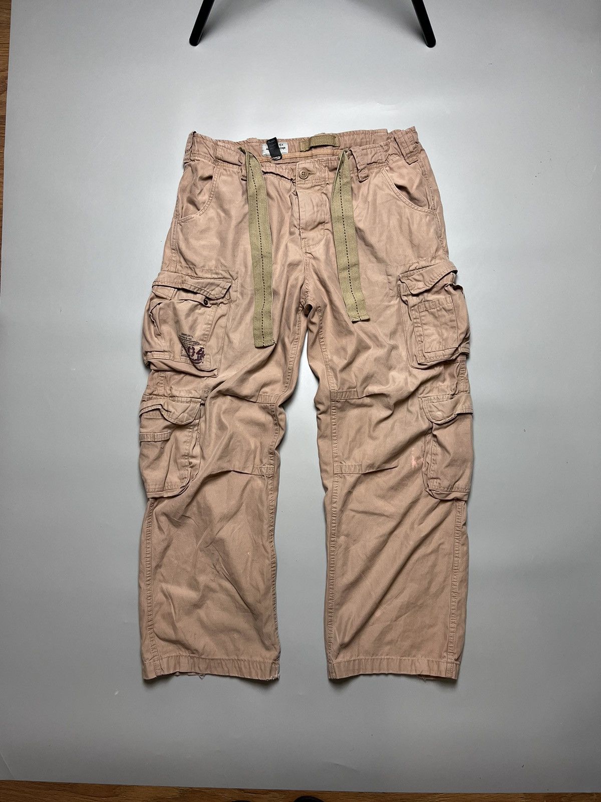 Japanese Brand VINTAGE JAPANESE STYLE MULTI POCKET MILITARY CARGO PANTS Size US 36 / EU 52 - 1 Thumbnail