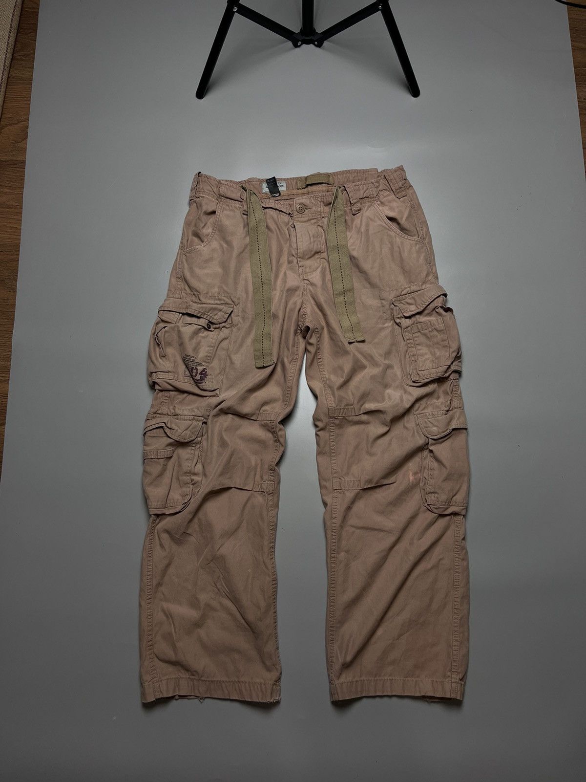 Japanese Brand VINTAGE JAPANESE STYLE MULTI POCKET MILITARY CARGO PANTS Size US 36 / EU 52 - 22 Thumbnail