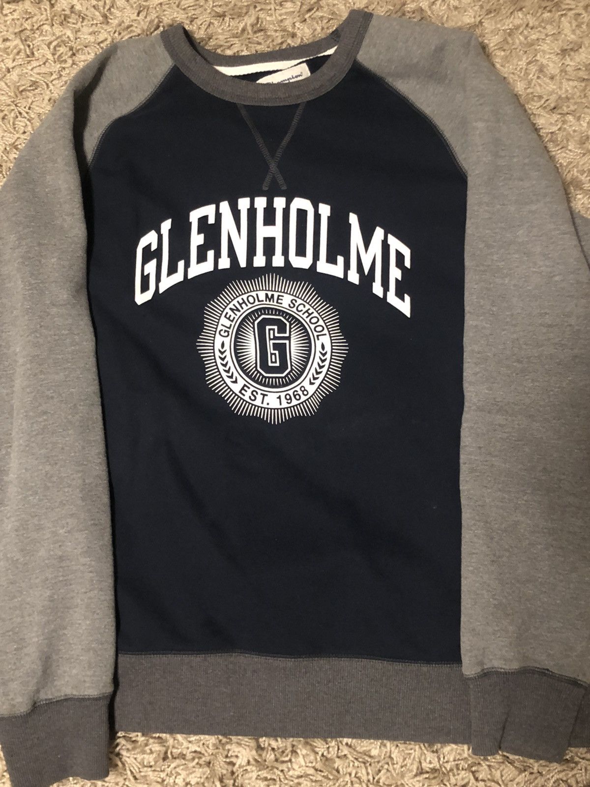 Champion × Vintage Champion Vintage College Style Glenholme Spellout Crewneck Size US XL / EU 56 / 4 - 1 Thumbnail