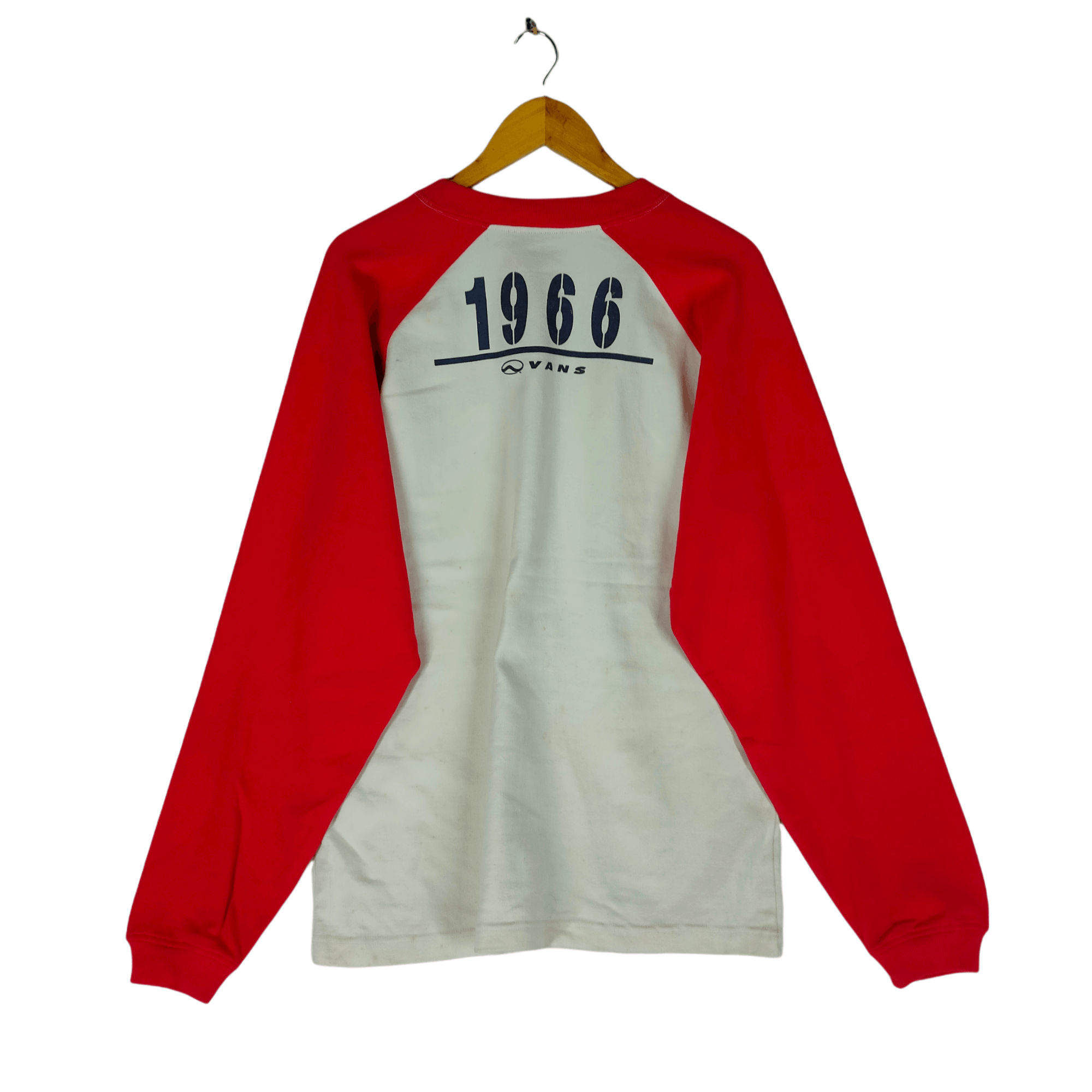 Vans Vintage VANS 1966 Spellout Single Pocket Backhit Sweatshirt Size US L / EU 52-54 / 3 - 2 Thumbnail