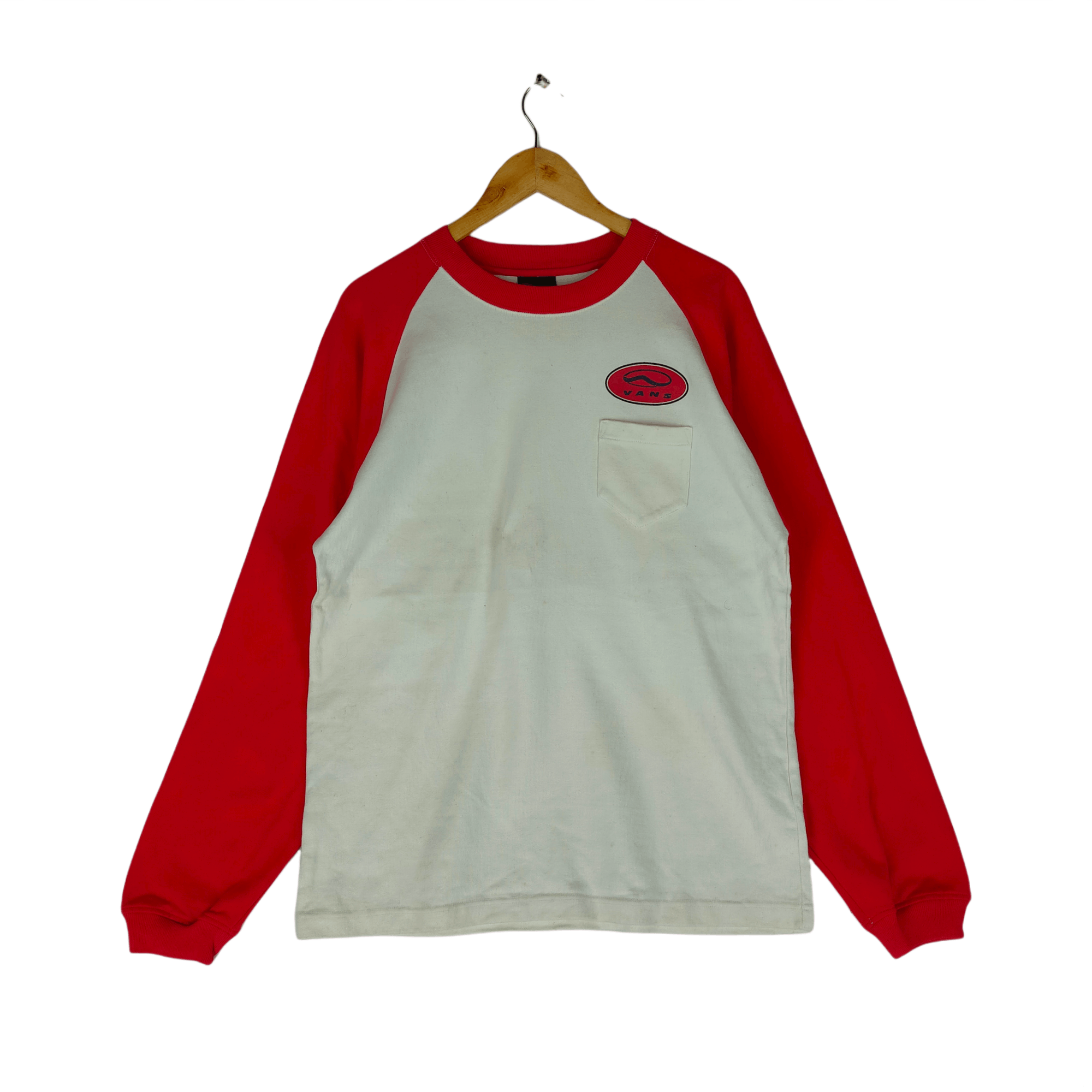 Vans Vintage VANS 1966 Spellout Single Pocket Backhit Sweatshirt Size US L / EU 52-54 / 3 - 1 Thumbnail