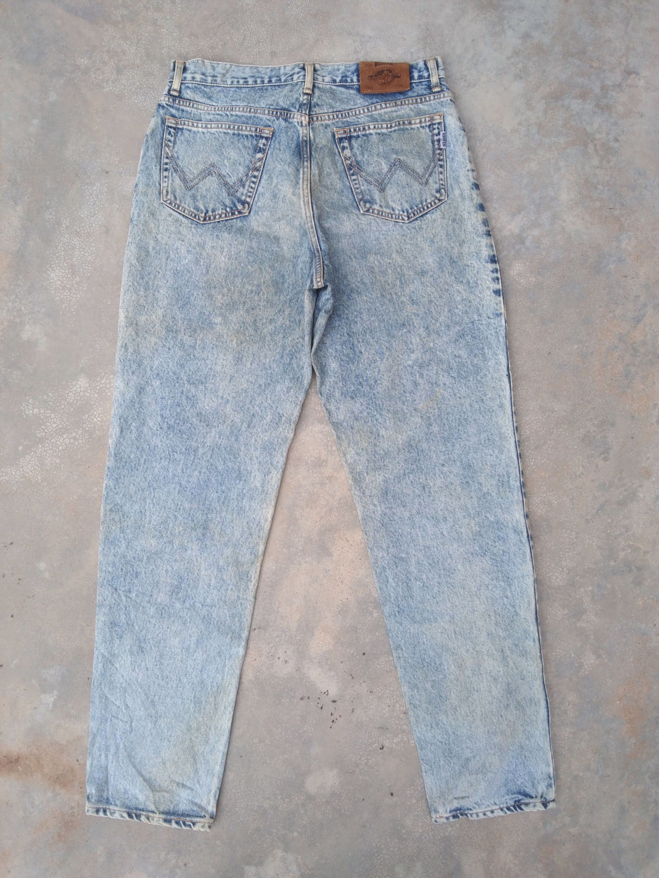Japanese Brand Vintage Acid Blue Wash Edwin Relaxed Fit Jeans 32x31 Size US 32 / EU 48 - 2 Thumbnail