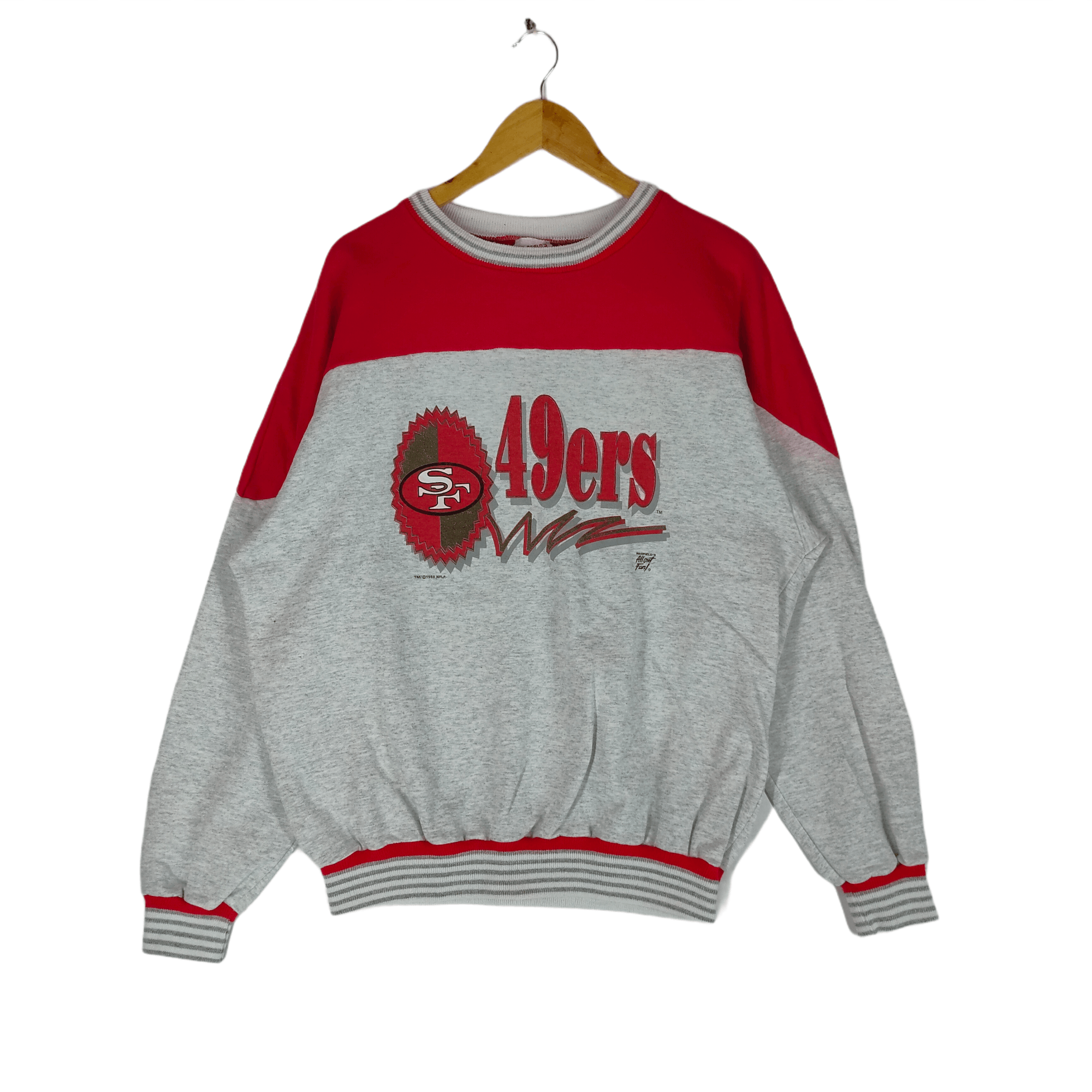 NFL Vintage 1993 49ERS NFL SAN FRANCISCO Team Sweatshirt Size US XL / EU 56 / 4 - 1 Thumbnail