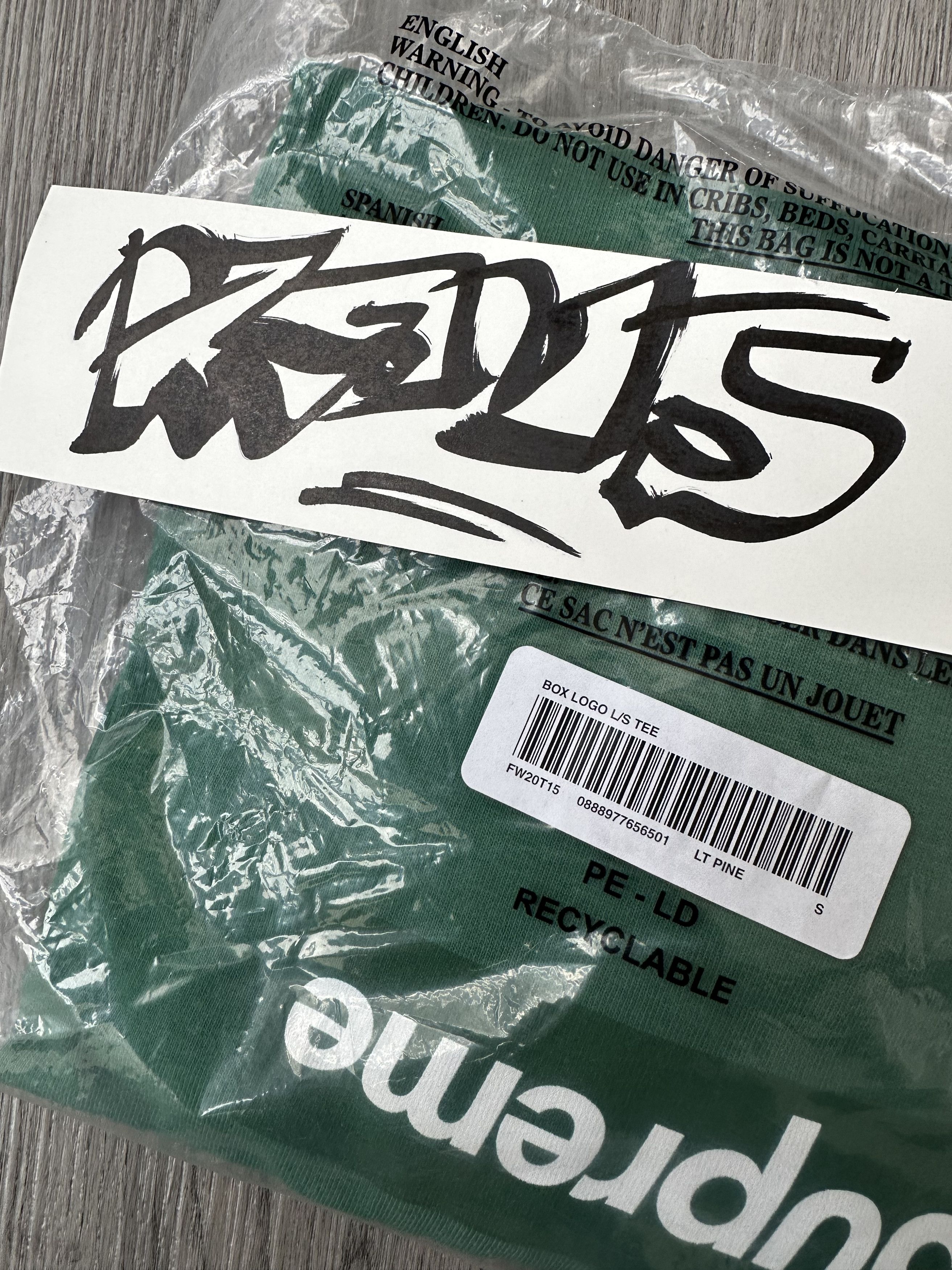 Supreme Supreme Pine Green Long Sleeve Box Logo Tee Small Size US S / EU 44-46 / 1 - 3 Thumbnail