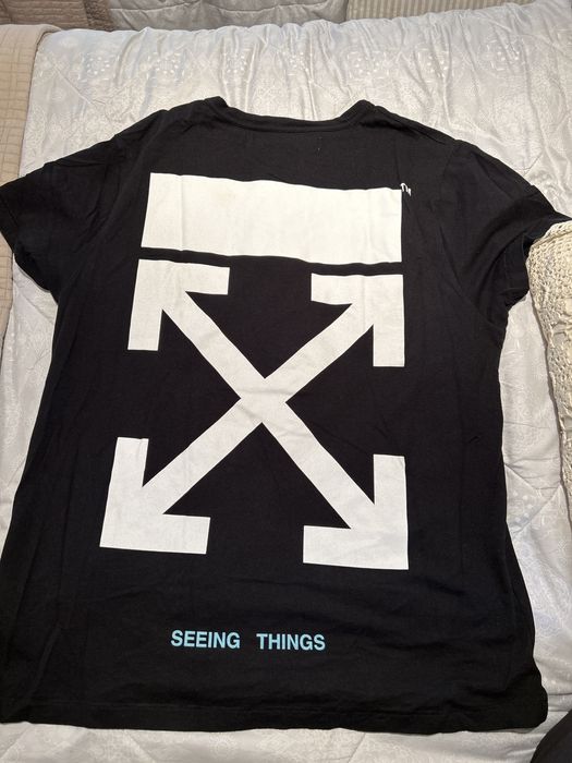 off white seeing things black tee