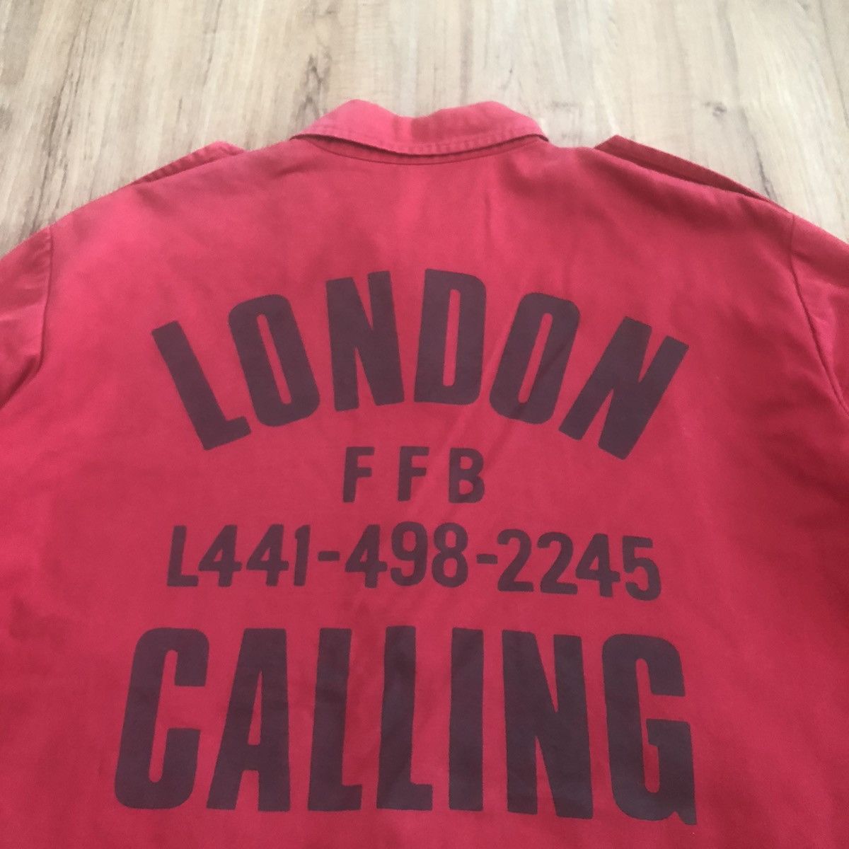 45rpm Vintage London Calling 45 RPM Jacket Punk Red The Clash Size US M / EU 48-50 / 2 - 2 Thumbnail