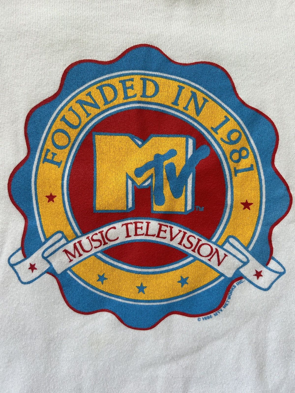 Vintage 1986 MTV Sweatshirt Size US S / EU 44-46 / 1 - 2 Preview