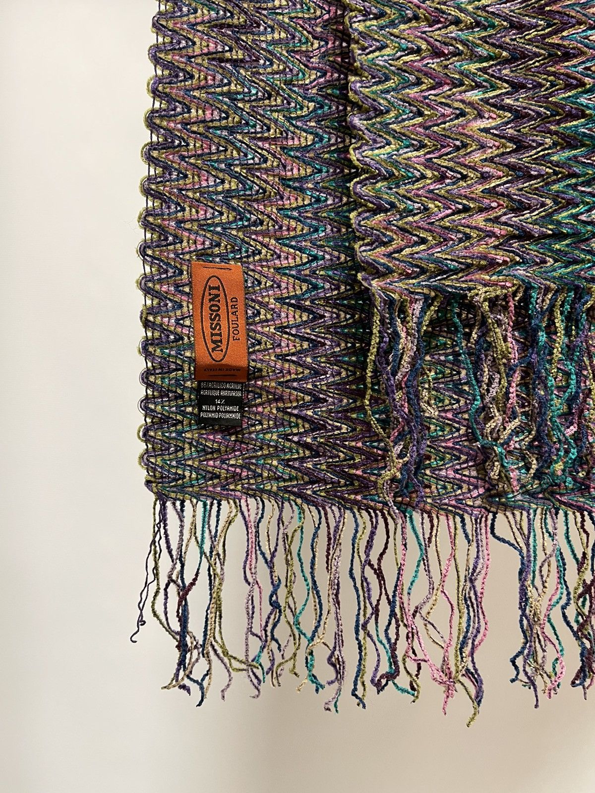 Missoni Missoni scarf FOULARD VINTAGE luxury scarve rare Size ONE SIZE - 3 Thumbnail