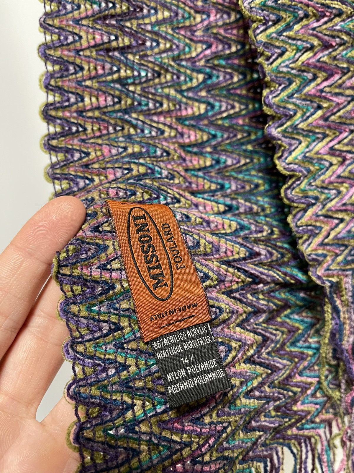Missoni Missoni scarf FOULARD VINTAGE luxury scarve rare Size ONE SIZE - 4 Thumbnail