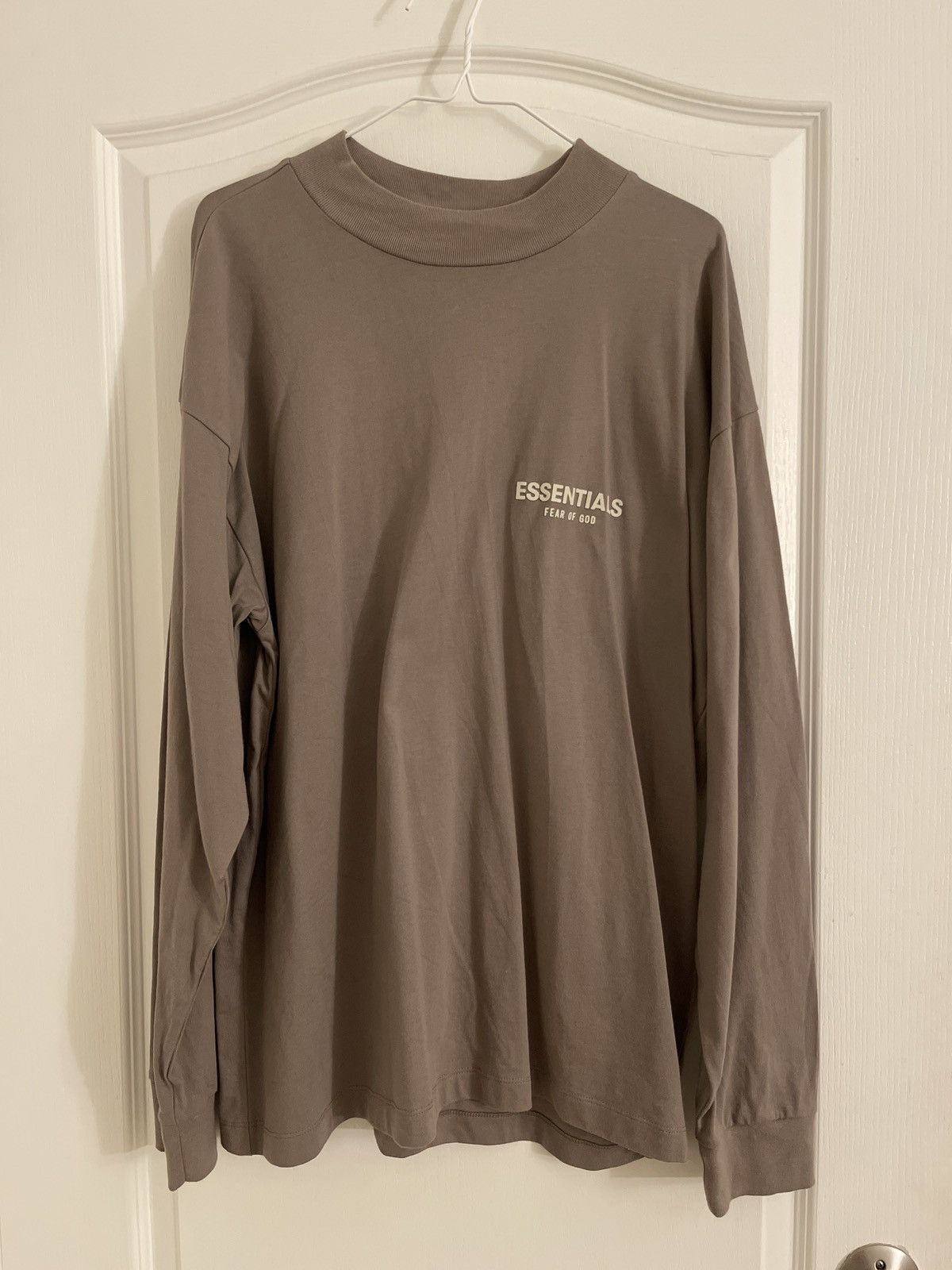Felpa Fear Of God Essentials Desert Taupe Taglia Small - Morbida E Oversize