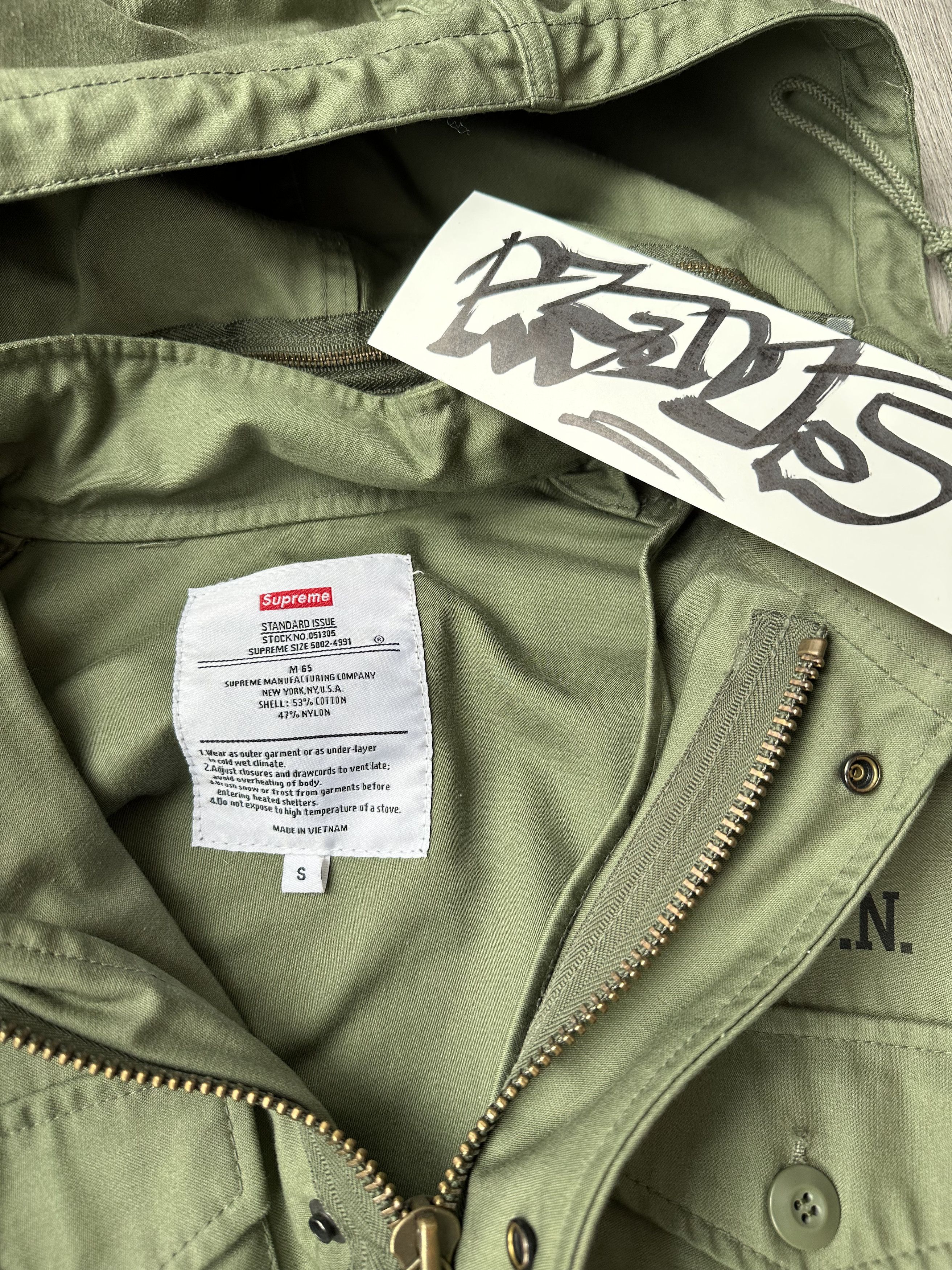 Supreme Popeye Olive M-65 Jacket (F/W10) Small