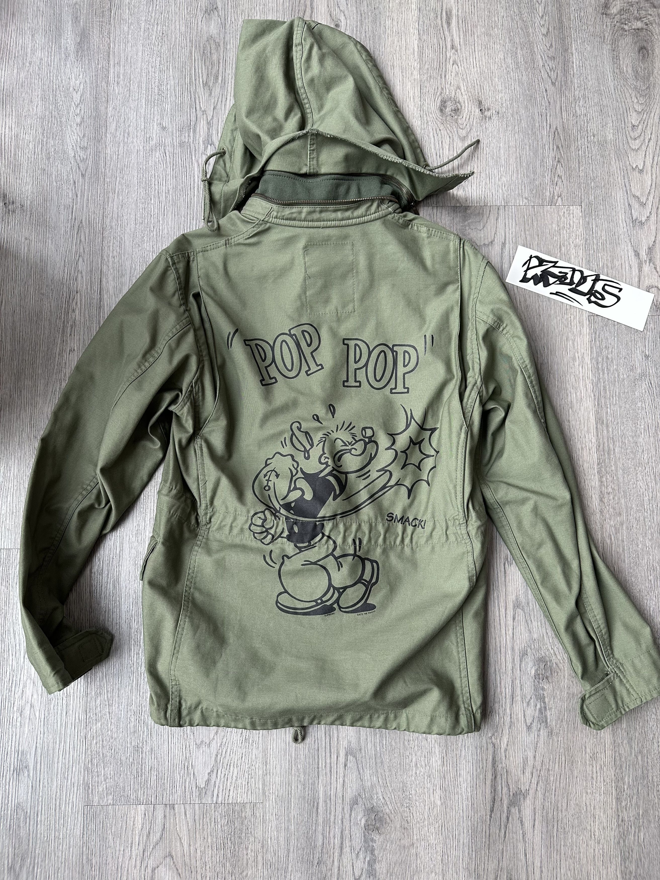 Supreme Popeye Olive M-65 Jacket (F/W10) Small