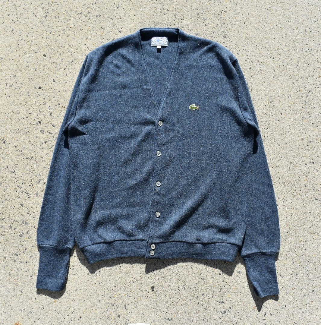 Lacoste Vintage 90s Lacoste Izod Cardigan Sweater (L) Size US L / EU 52-54 / 3 - 1 Thumbnail