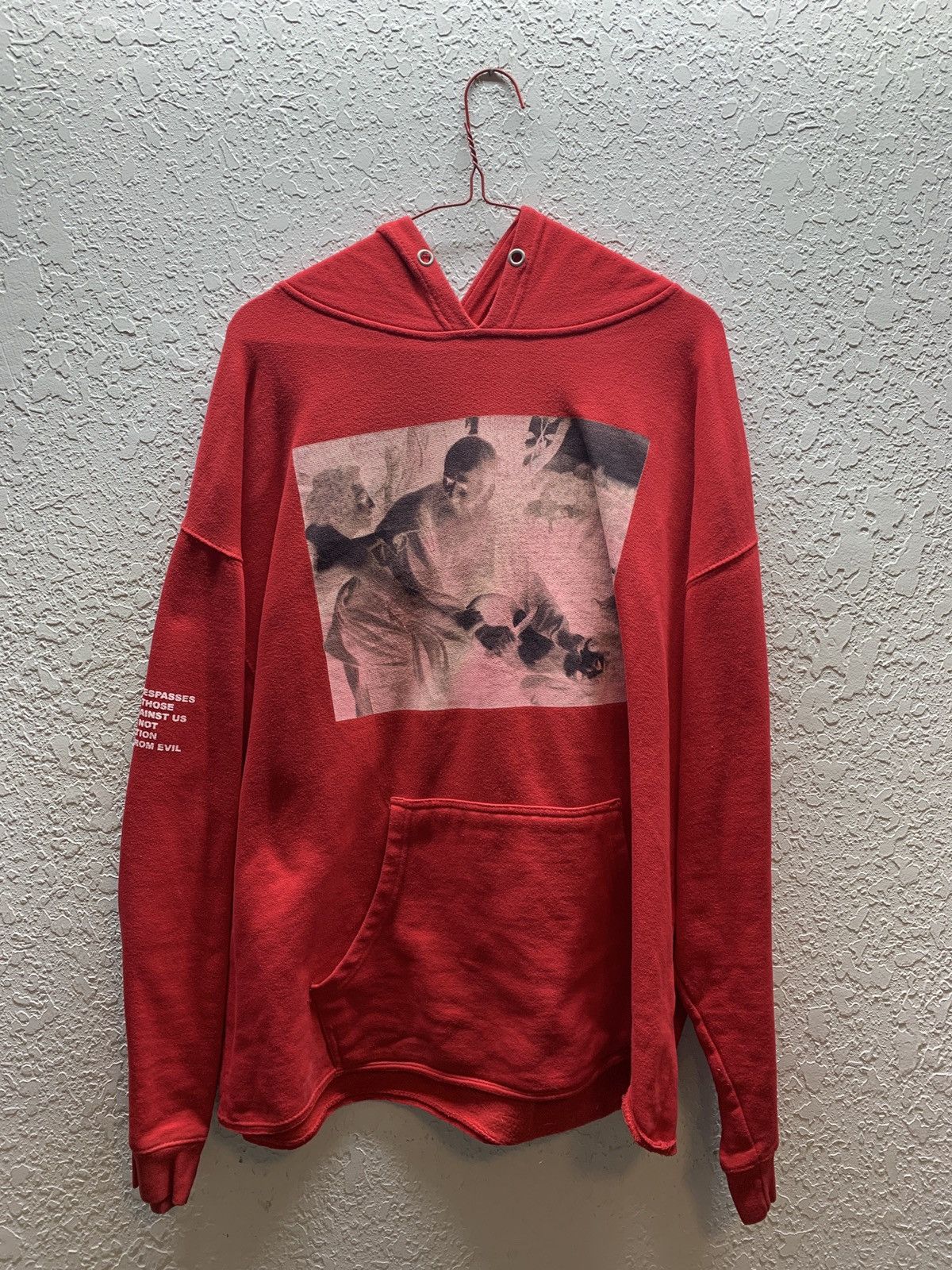 image of Revenge Sacrifice Of Isaac Juice Wrld Hoodie Size XL in Red, Men's