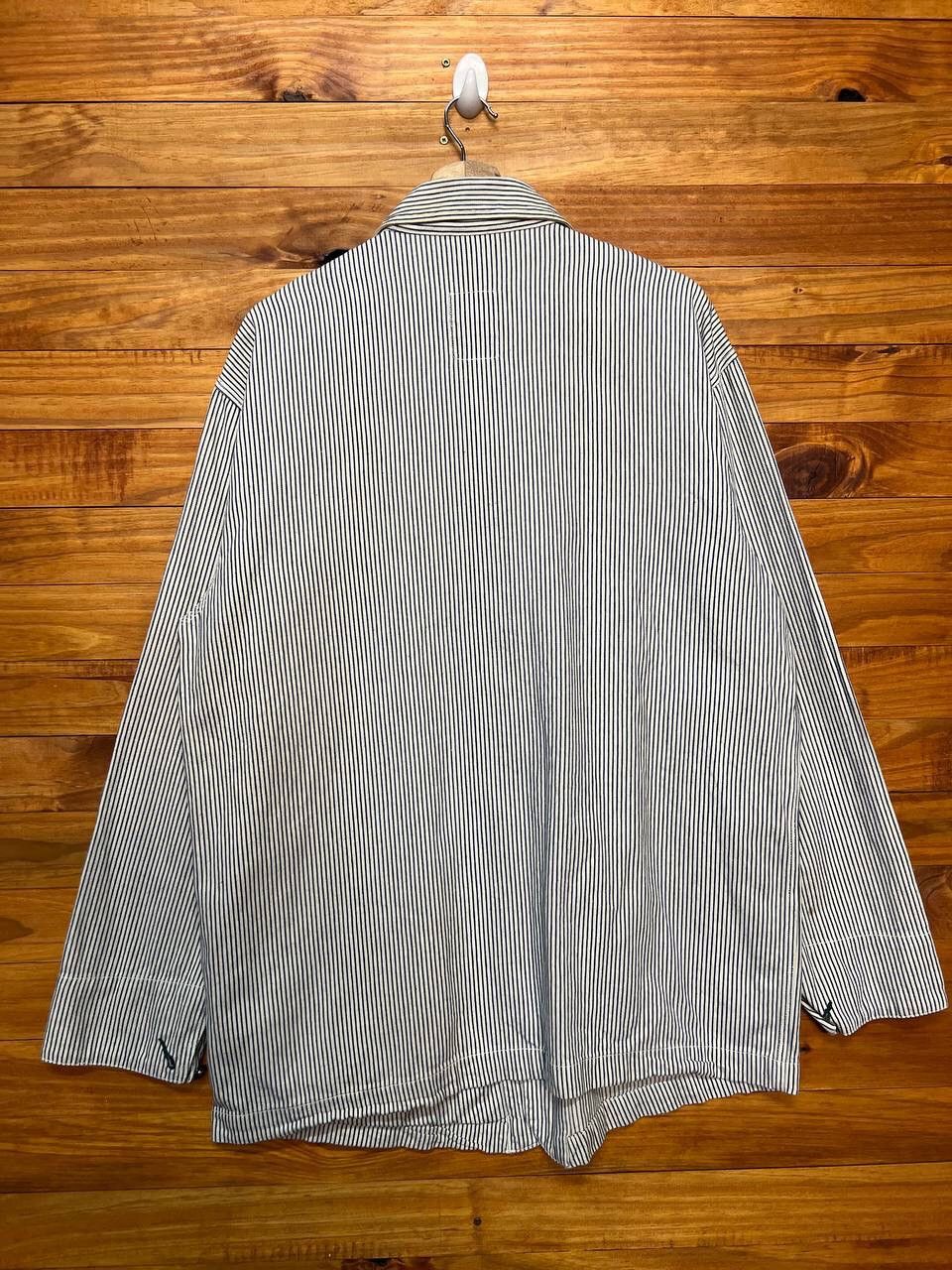 Vintage PRACT STUDIO CHORE JACKET BLUE STRIPE Size US L / EU 52-54 / 3 - 8 Thumbnail