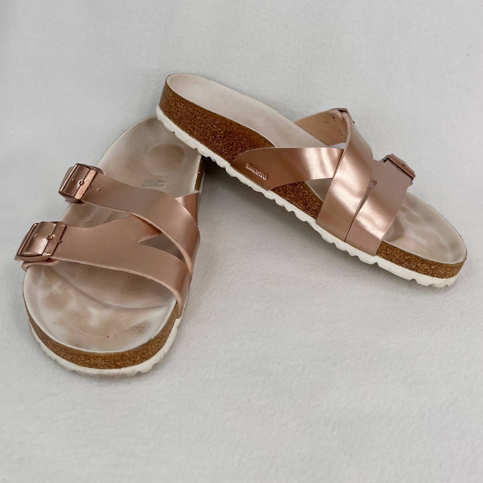 birkenstock yao metallic copper