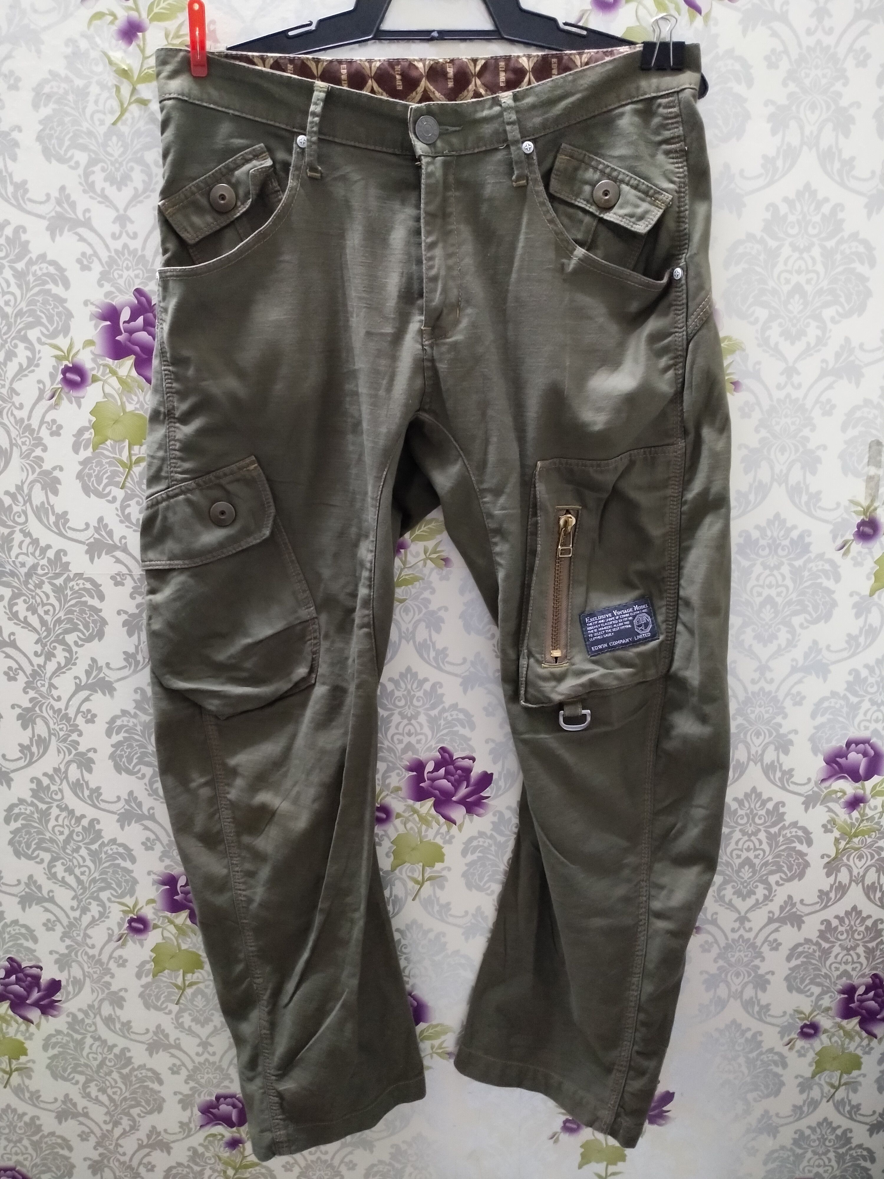 Edwin × Japanese Brand EDWIN CARGO PANTS/EXCLUSIVE VINTAGE MODEL Size US 33 - 1 Thumbnail