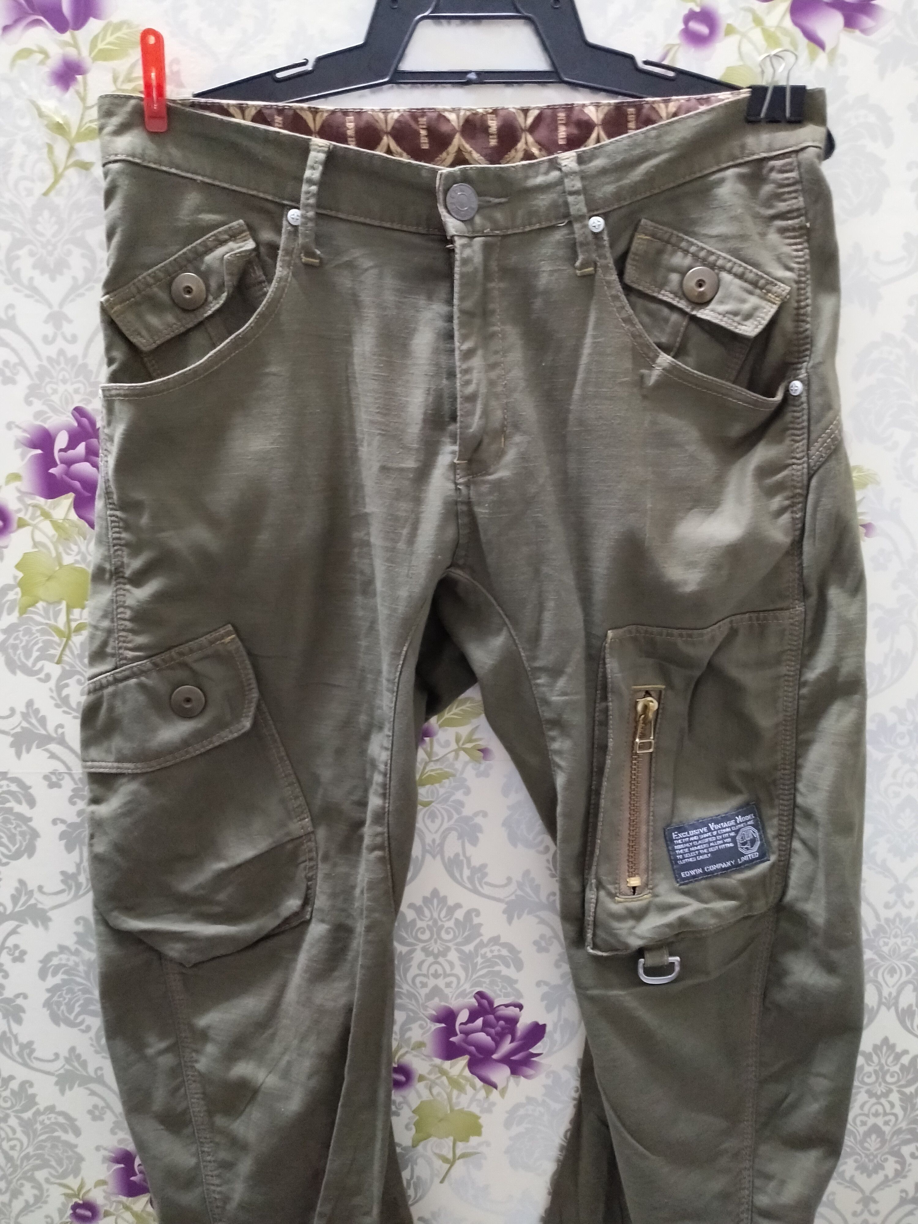 Edwin × Japanese Brand EDWIN CARGO PANTS/EXCLUSIVE VINTAGE MODEL Size US 33 - 2 Thumbnail