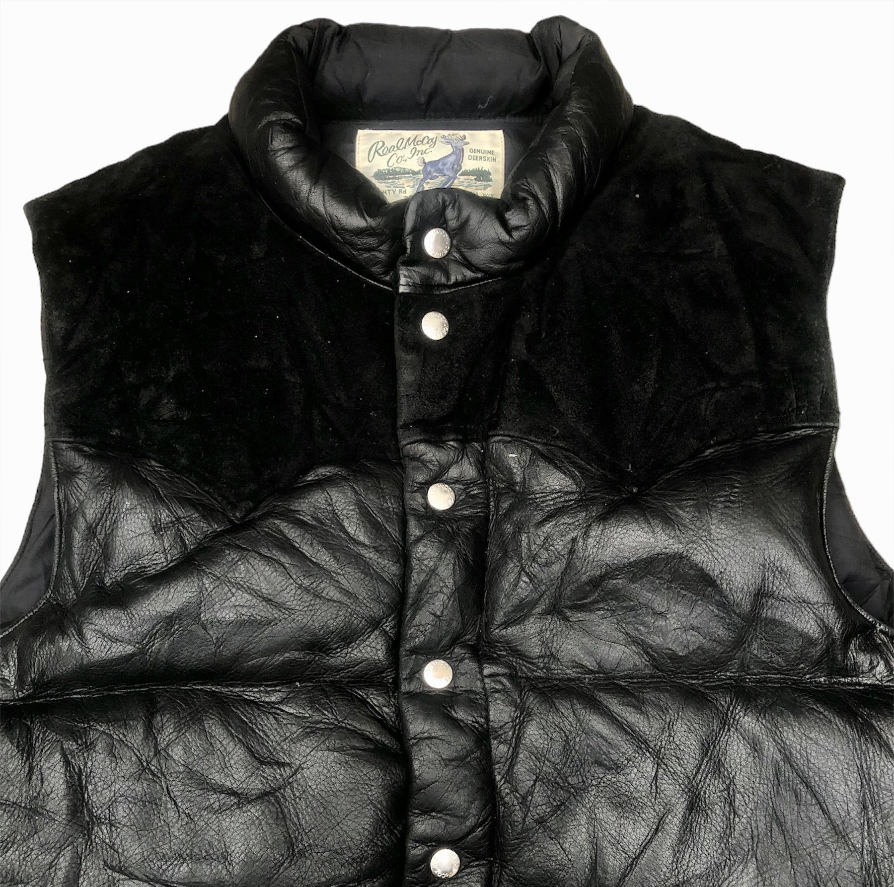 The Real McCoy's Joe McCoy by THE REAL MCCOY’S Deerskin Vest Down Jacket Size US XS / EU 42 / 0 - 2 Thumbnail