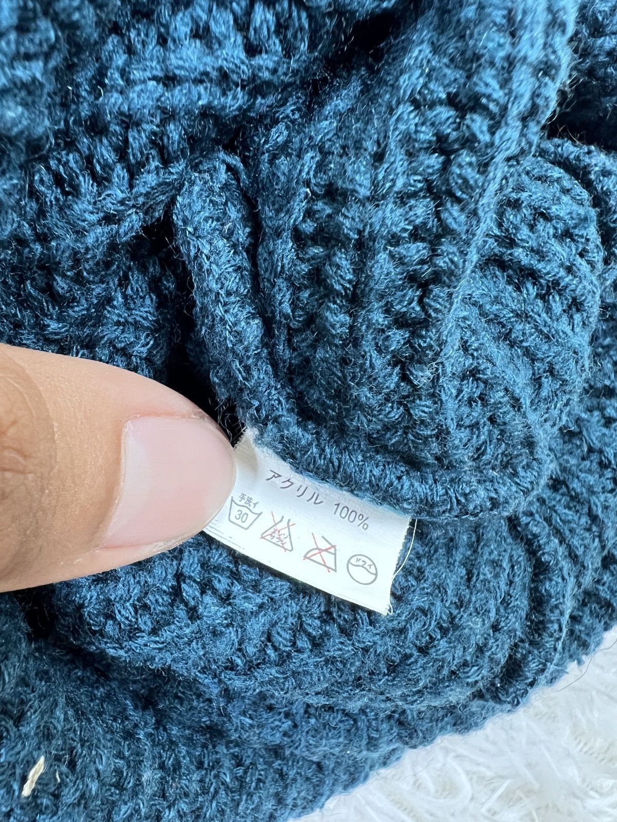 Ben Davis Vintage Ben Davis Crochet Blue Beanie Hat Size ONE SIZE - 4 Thumbnail