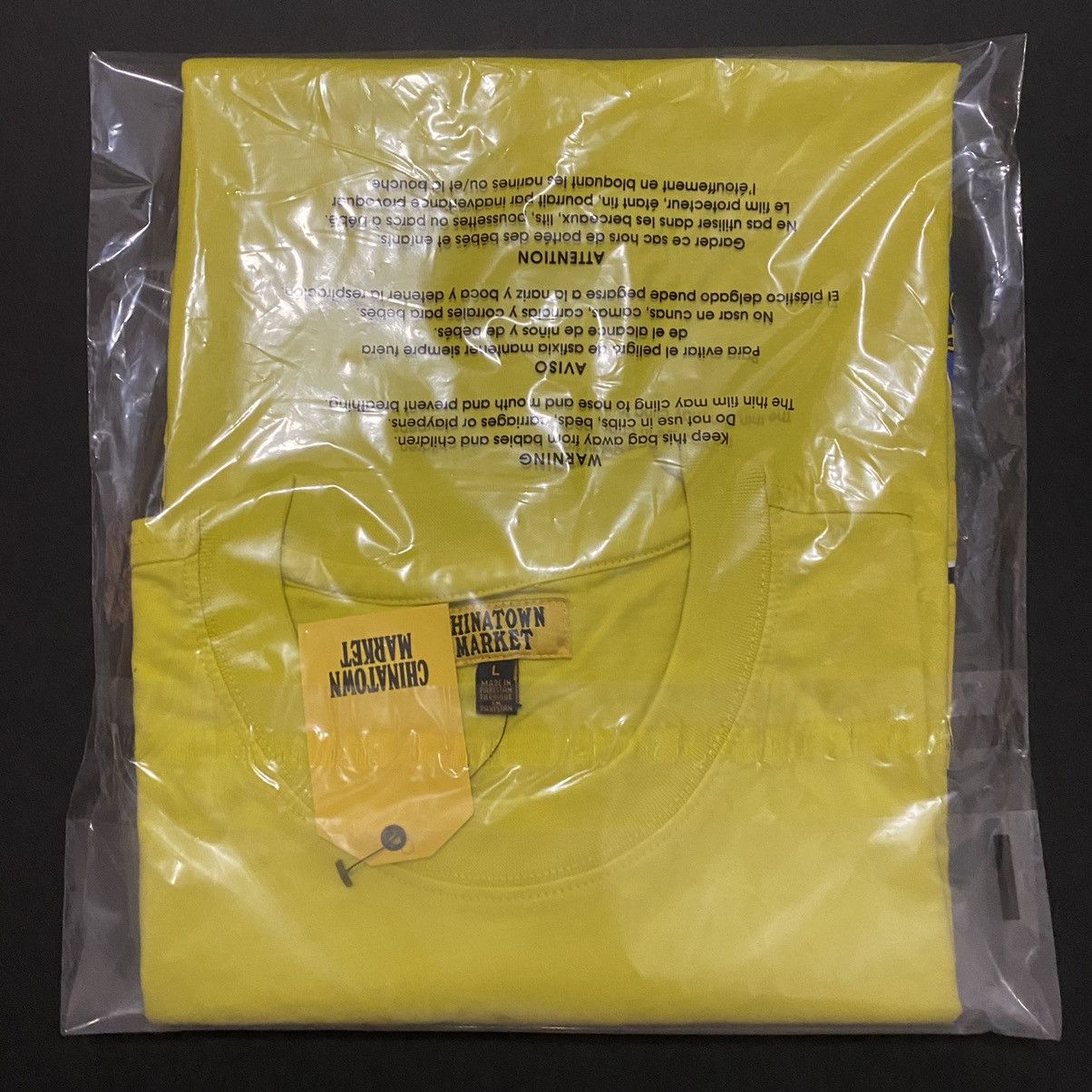 Market Chinatown Market Cotton Have A Nice Day T-Shirt - Yellow LG Size US L / EU 52-54 / 3 - 4 Thumbnail