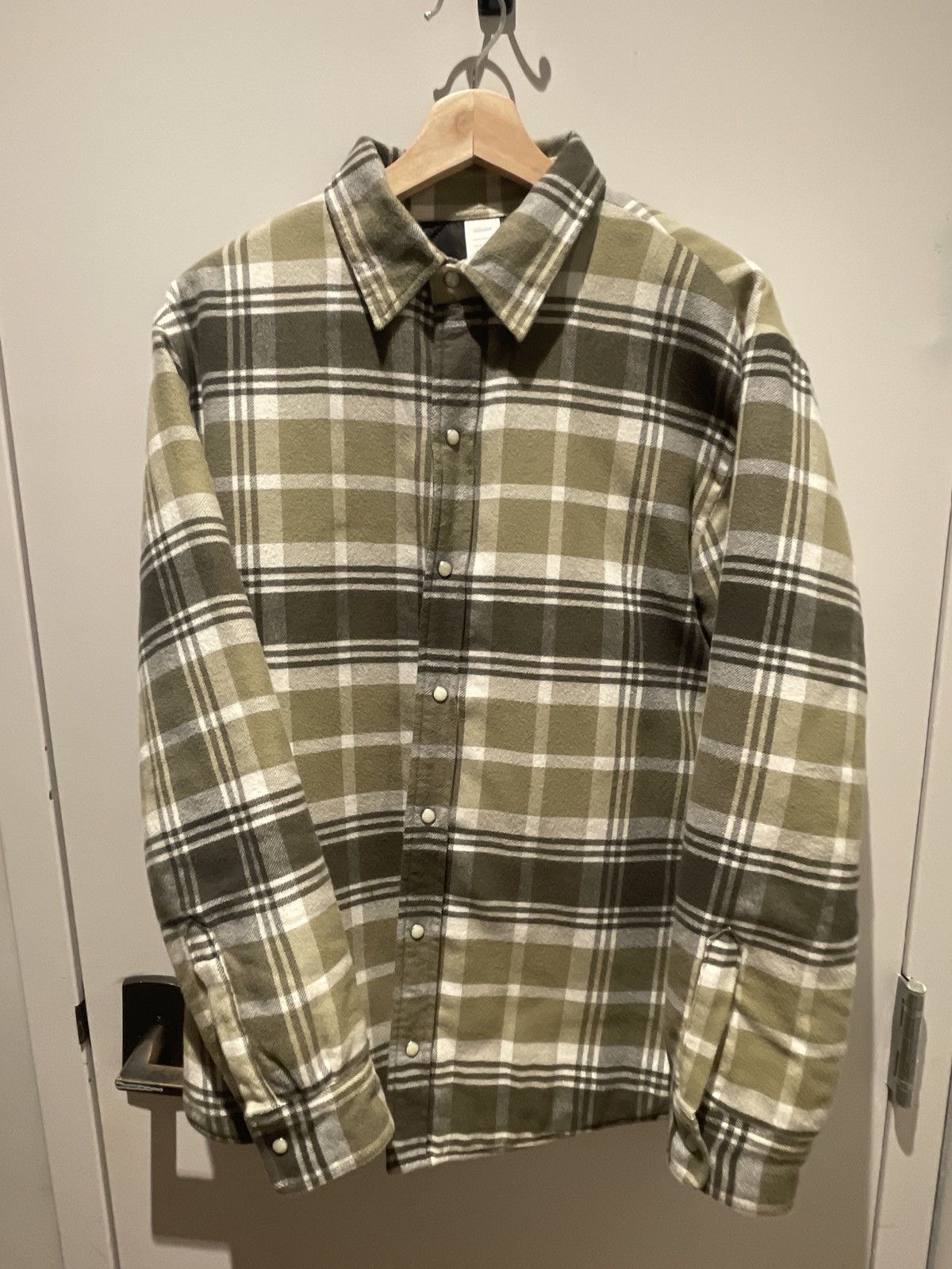 Jjjjound Jjjjound Thermal Shirt Olive | Grailed