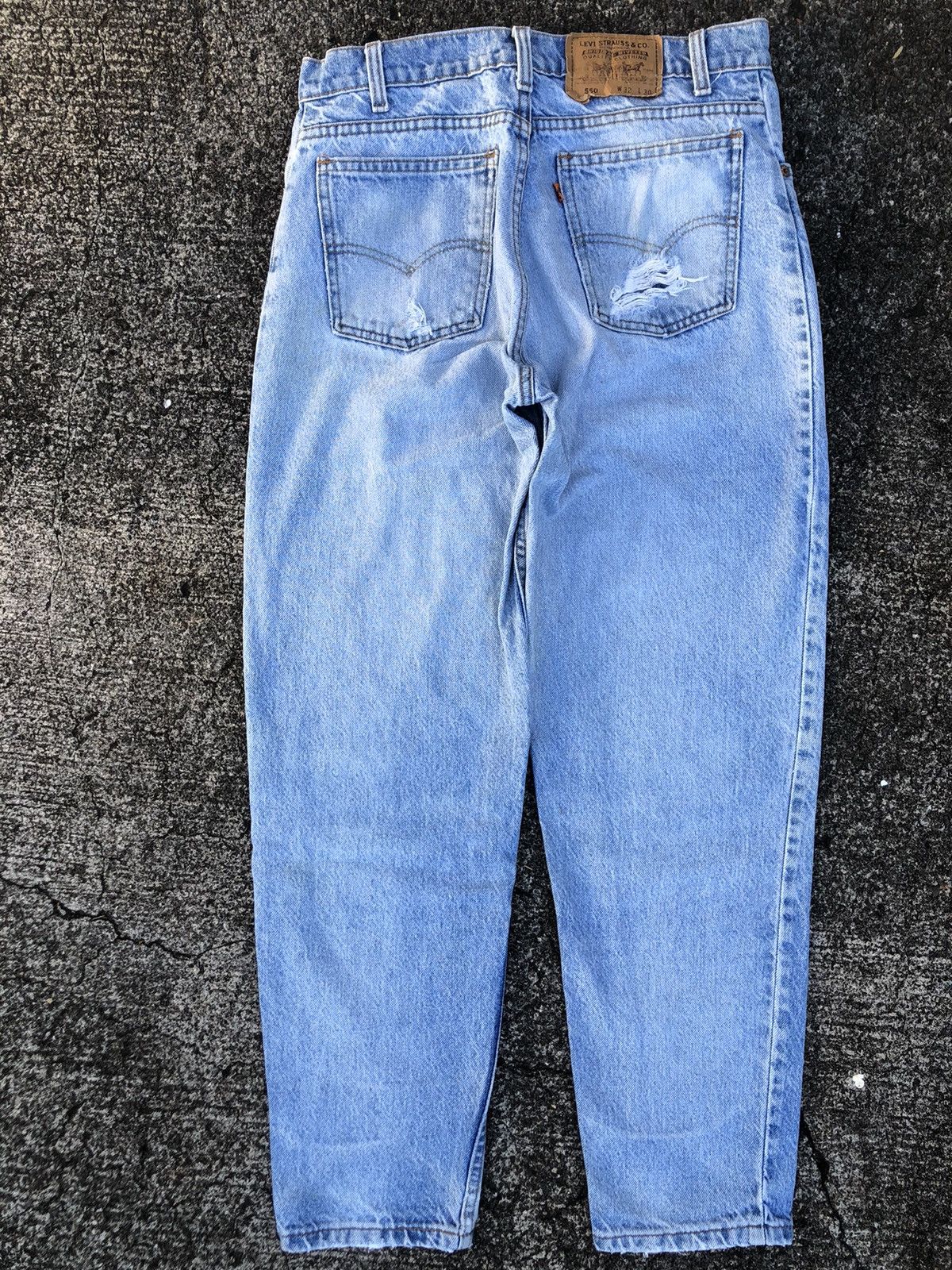 Vintage Distressed Levi's Orange Tab 550 Jeans