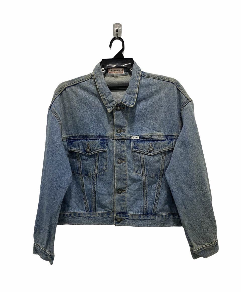 Guess × Vintage Vintage Guess Denim Jacket Size US L / EU 52-54 / 3 - 1 Thumbnail