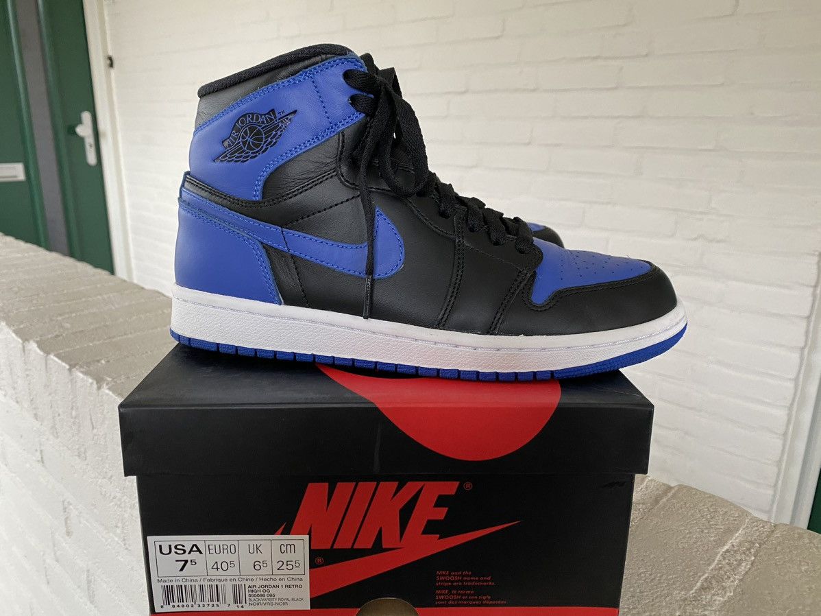 Nike Air Jordan 1 Retro High OG 2013 Royal Blue 40.5 US 7.5