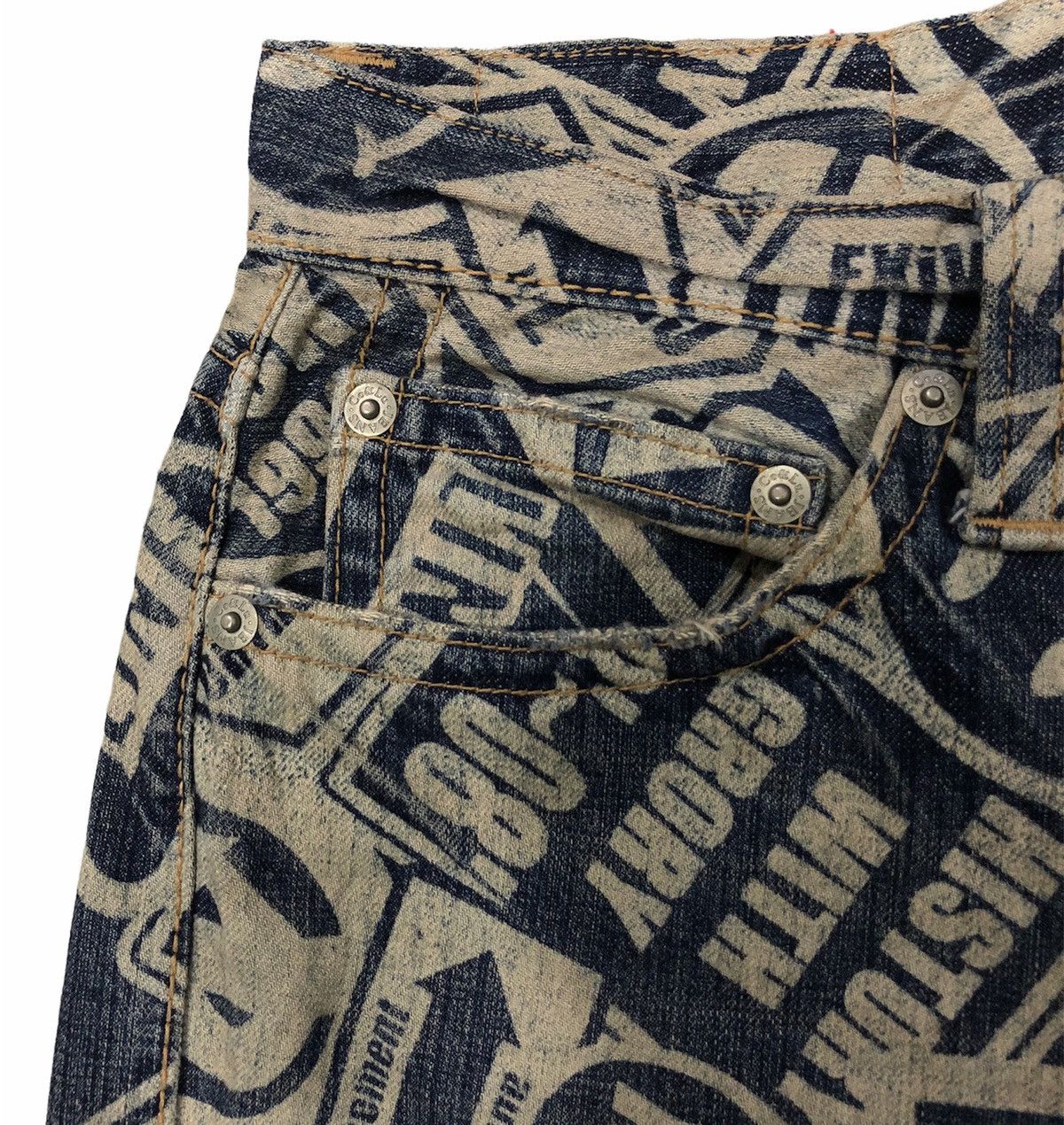 If Six Was Nine CO&LU SINCE 1998 LEGITIMATE DENIM PANTS Size US 32 / EU 48 - 7 Thumbnail
