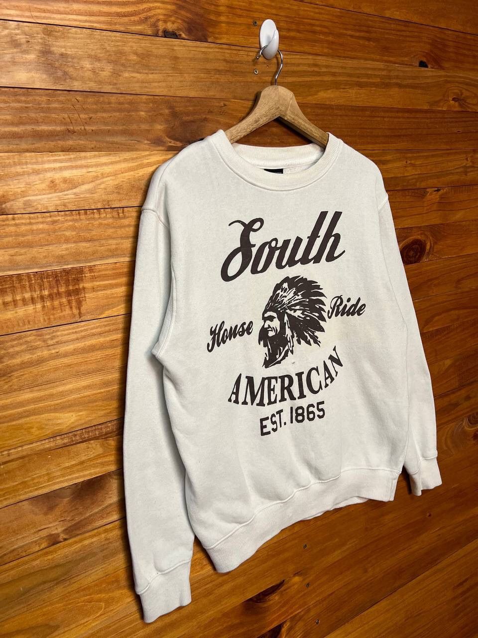 Vintage VINTAGE RED INDIAN SOUTH AMERICAN SWEATSHIRT Size US M / EU 48-50 / 2 - 2 Thumbnail