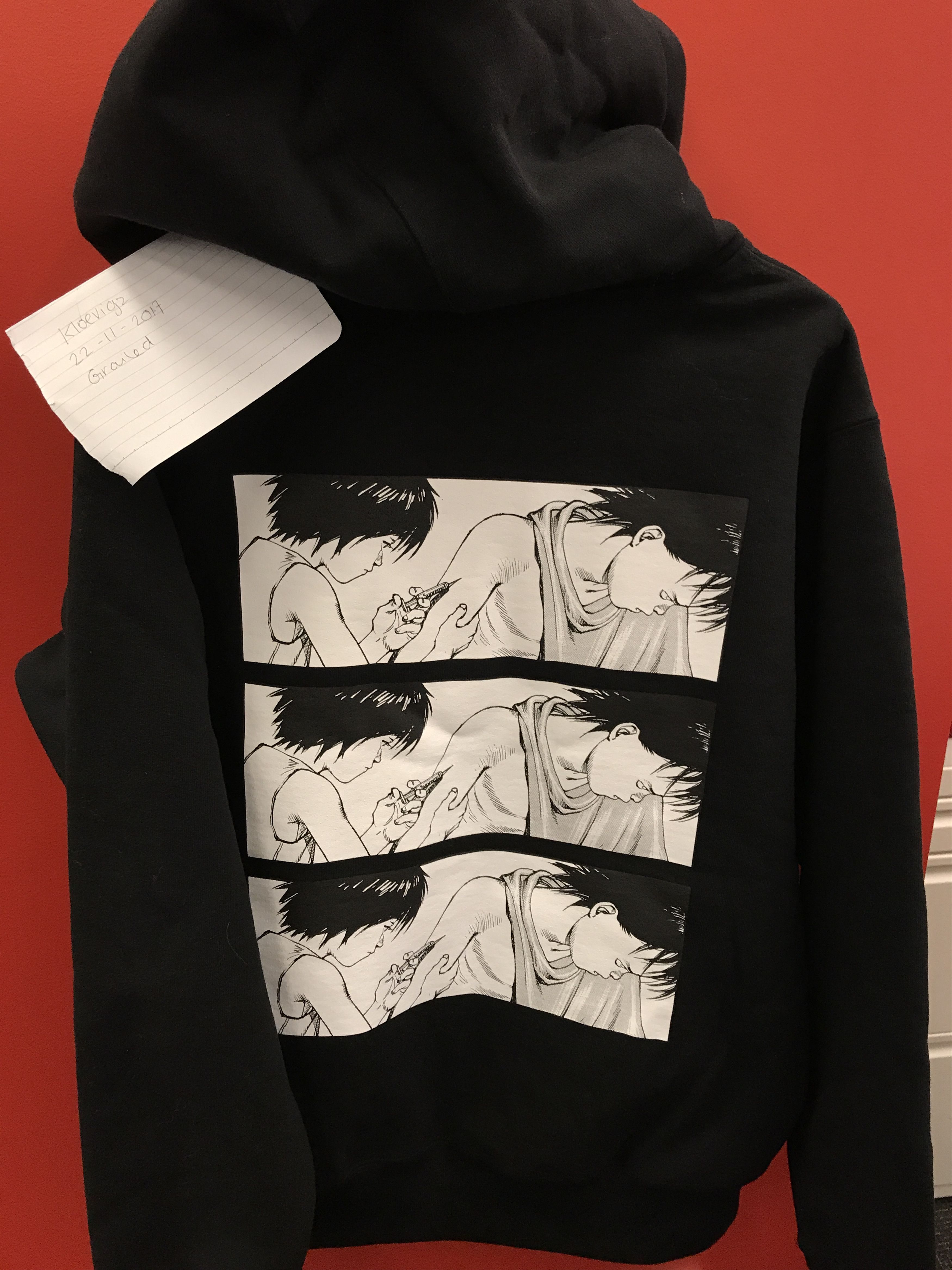 Akira Arm Hoodie Black Supreme Hoodie Akira Supreme X AKIRA Arm