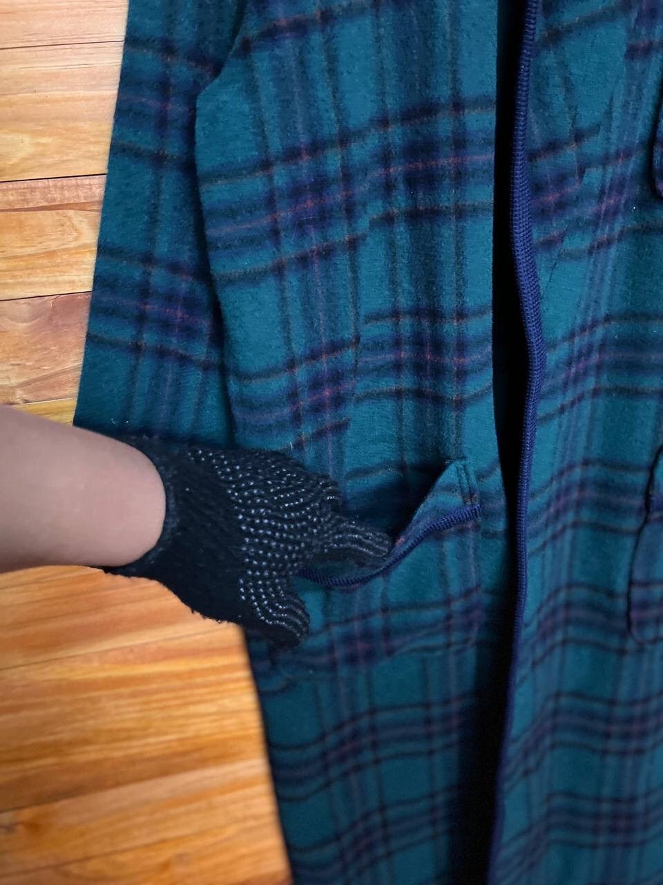 Pierre Balmain PIERRE BALMAIN VENT VERT WOOL PLAID GROOM ROBE Size US M / EU 48-50 / 2 - 5 Thumbnail