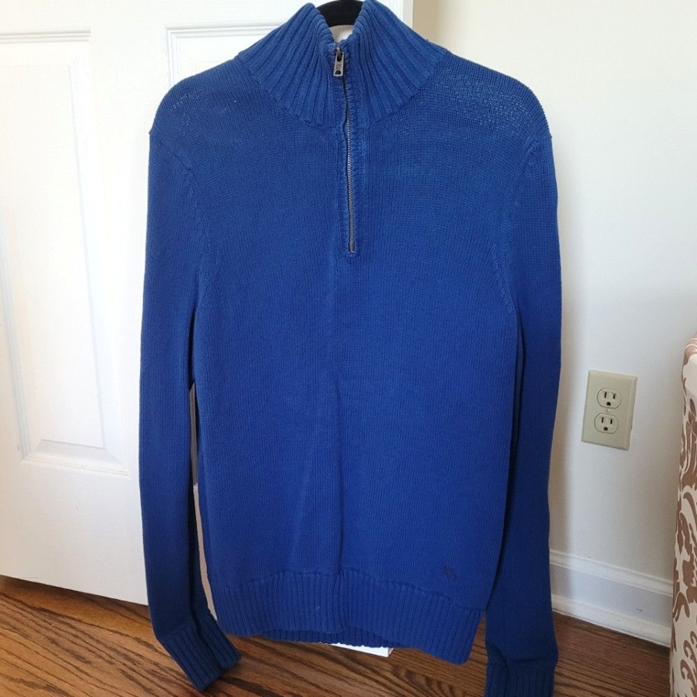 Aeropostale Hidden Stripe Half-Zip Mock Neck Sweater Casual Winter Size US M / EU 48-50 / 2 - 3 Thumbnail