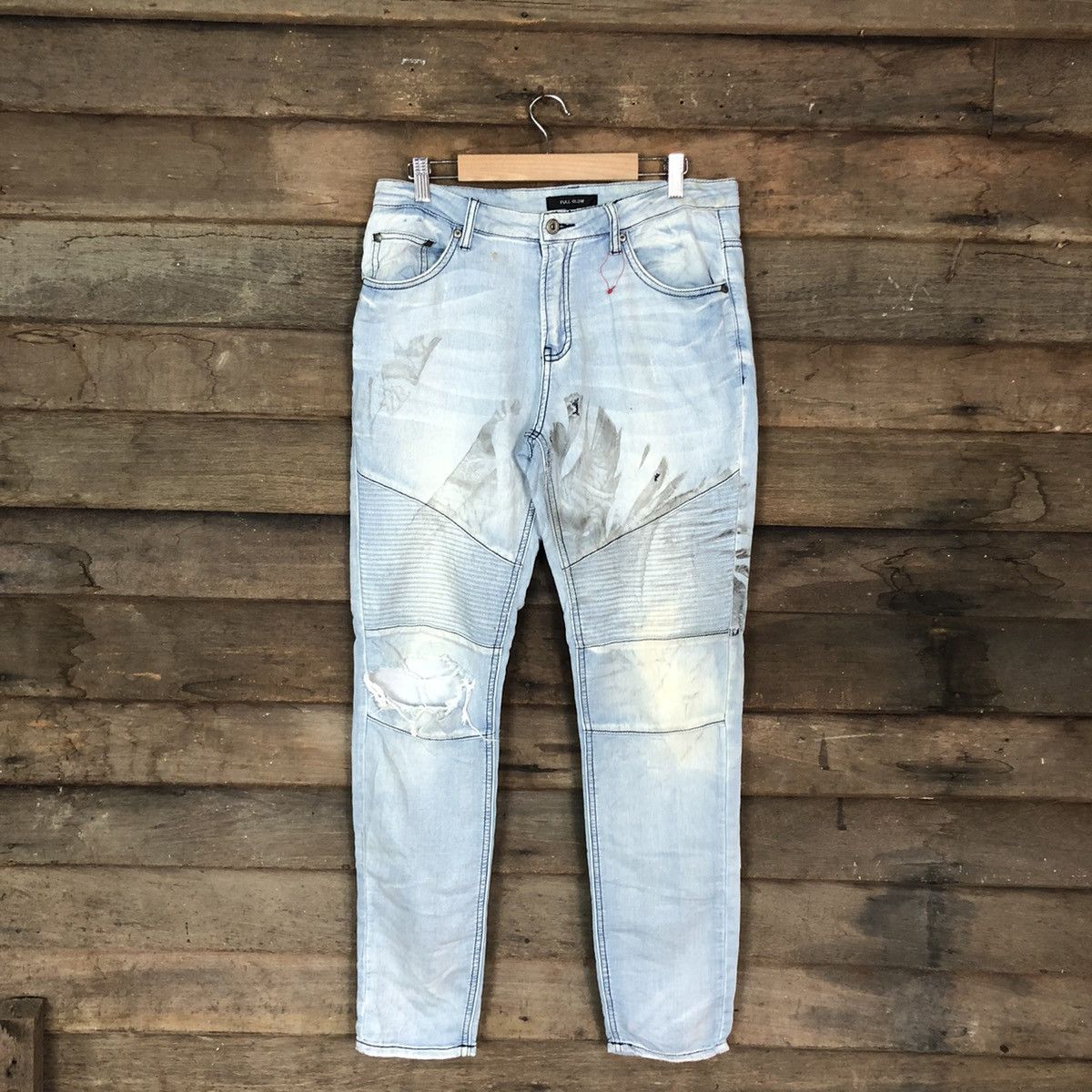Vintage Distressed Denim Jean by 